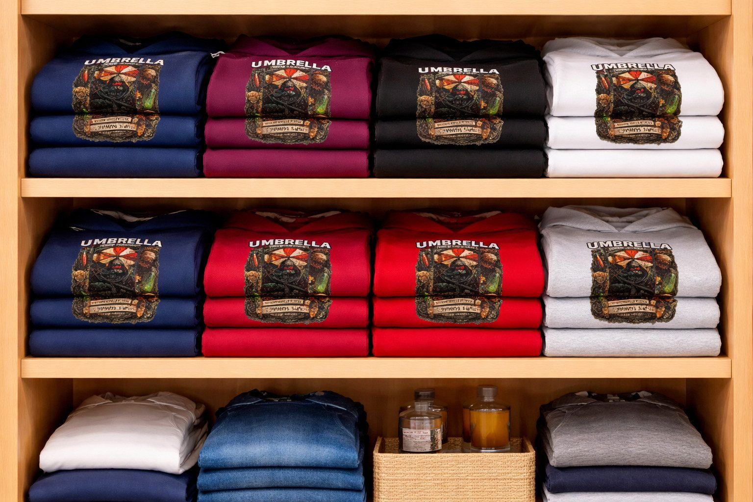 Blondie & Brownie Hoodie Damen Hoodie Umbrella Corporation Motiv Urban Streetwear Style Umbrella Core Urban Hoodie Damen