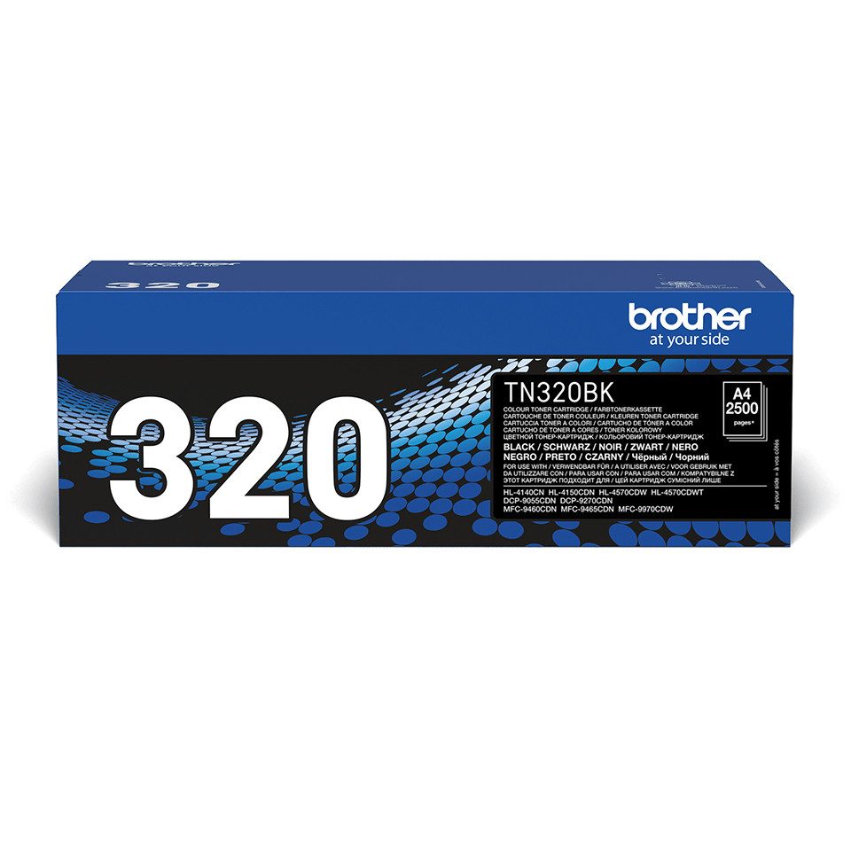 Brother Toner TN-320BK Schwarz (ca. 2500 Seiten) Tintenpatrone