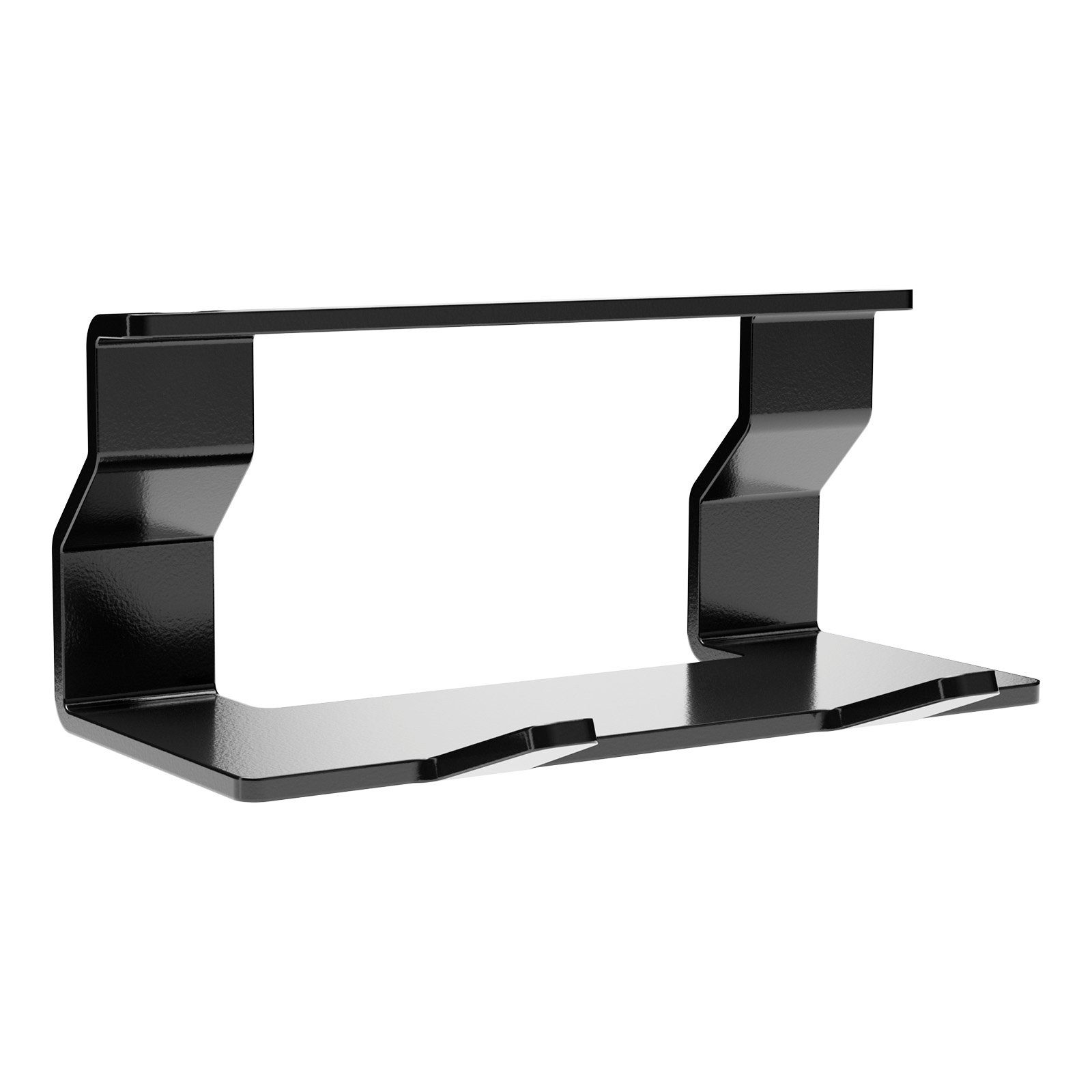 Kesseböhmer Küchenrückwand Linero Style Relingsystem für die Küche - versch. Elemente, (1-tlg), 2er Hakenleiste in schwarz zum Einhängen