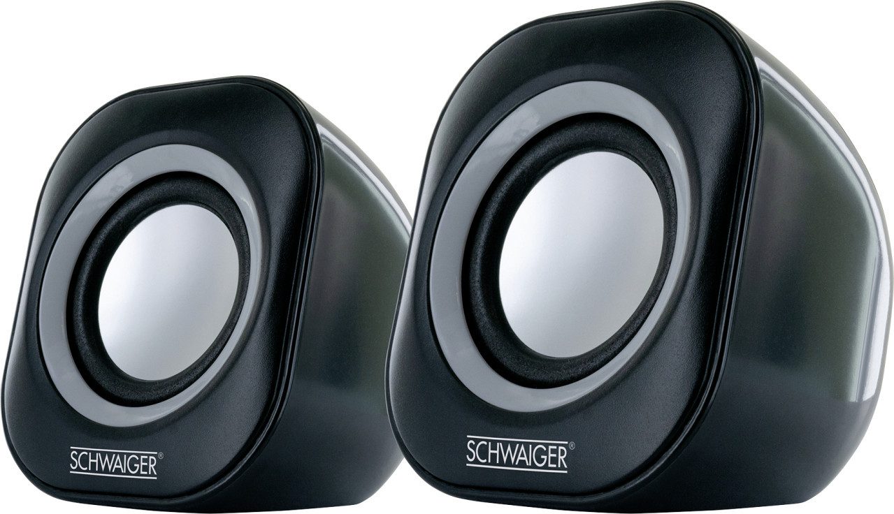 Schwaiger Schwaiger 2 PC Lautsprecher schwarz Computer-Adapter