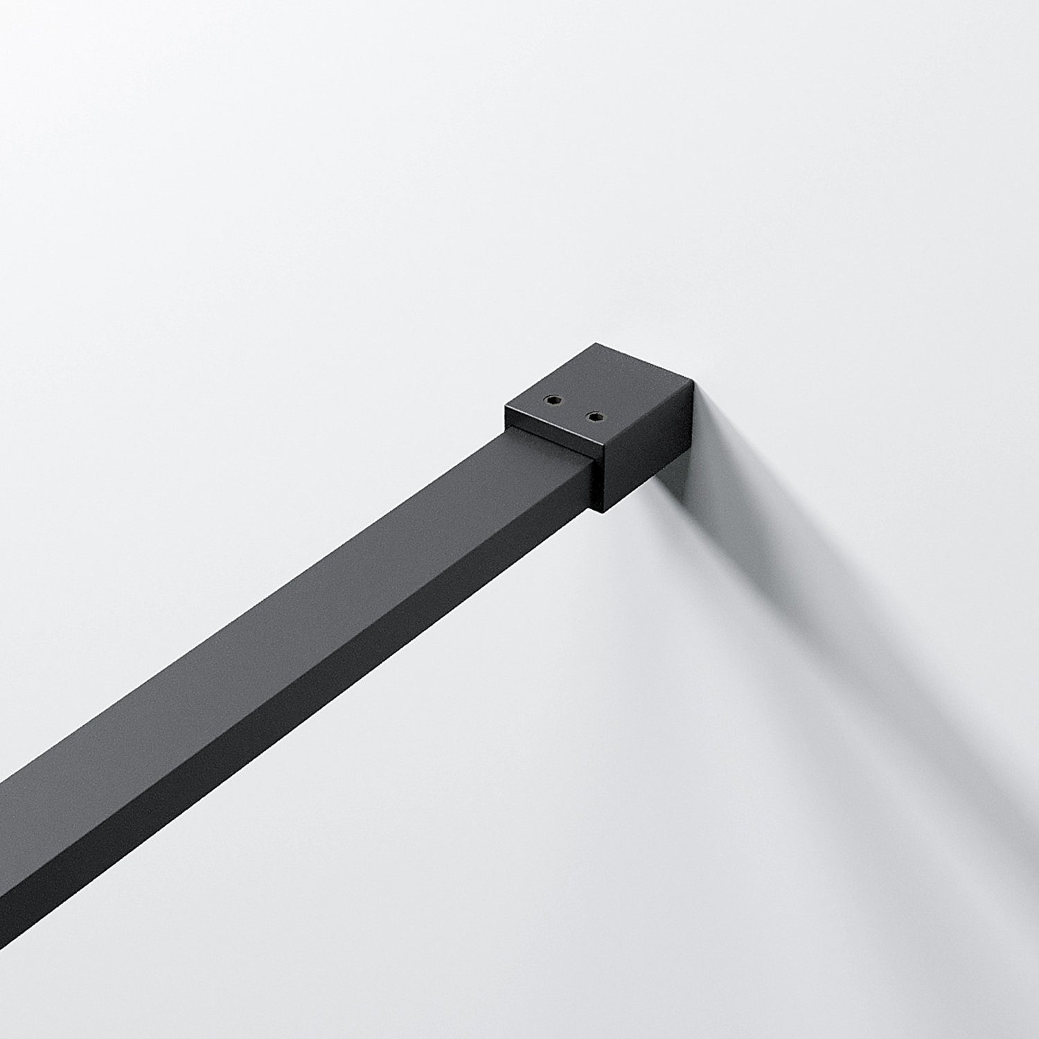 AQUABATOS Walk-in-Dusche Duschabtrennung schwarz Walk In Glas Glaswand Begehbare Dusche, Einscheibensicherheitsglas