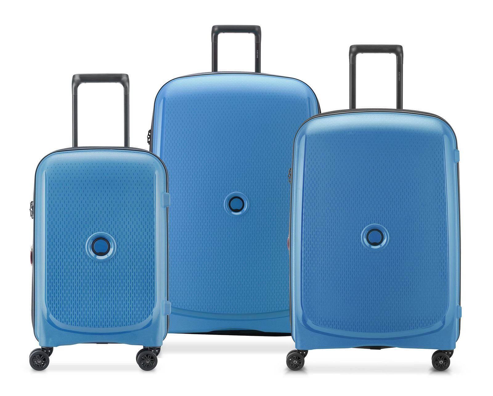 Delsey Trolleyset Belmont Plus, 4 Rollen, (Set, 3 tlg) Zinc Blue