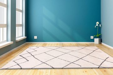 Hochflor-Teppich Amanda, my home, rechteckig, Höhe: 27 mm, Wohnzimmer