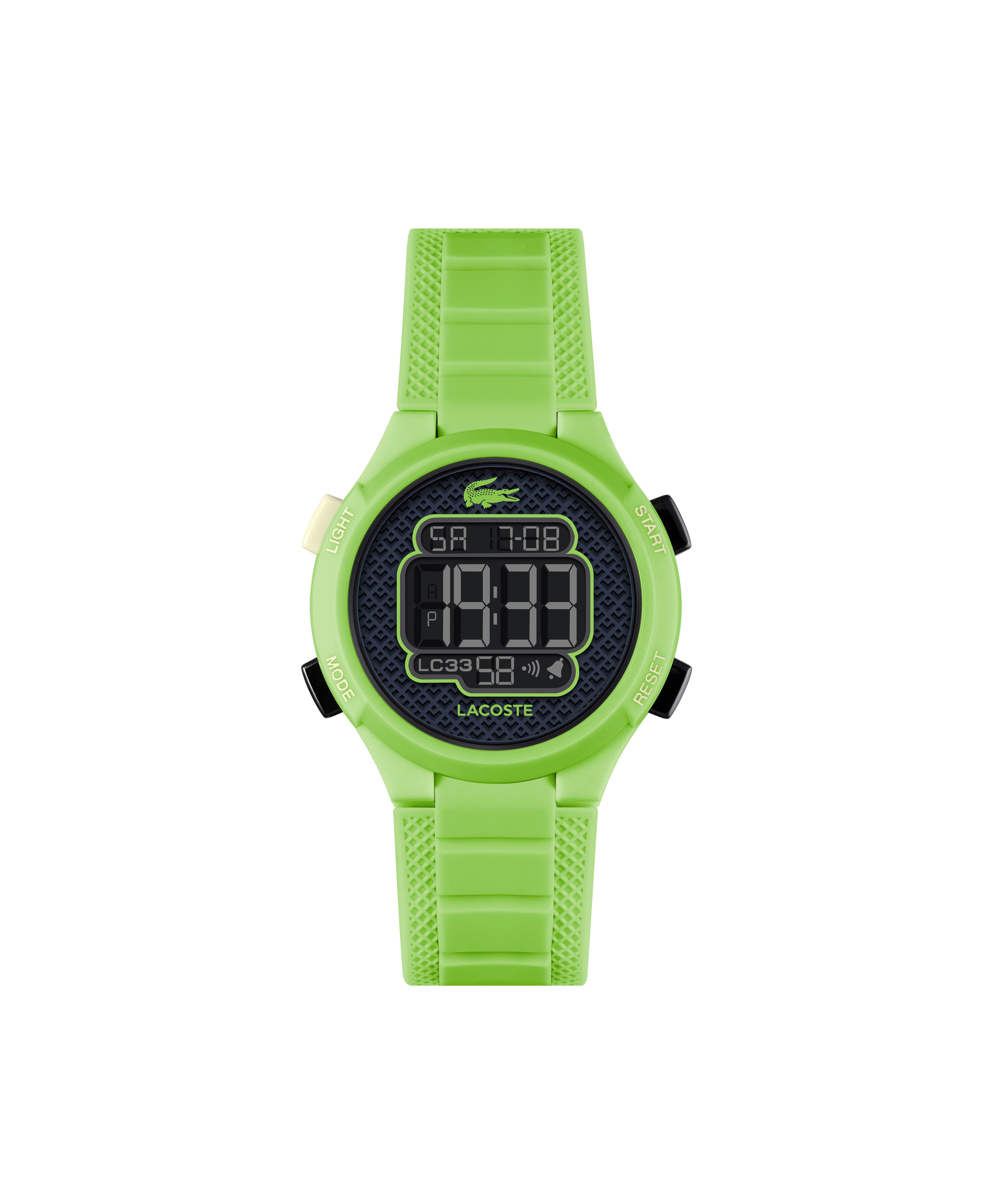 Lacoste Chronograph LC33 Kids 2030067, Quarzuhr, Armbanduhr, Silikonarmband, digital, Stoppfunktion