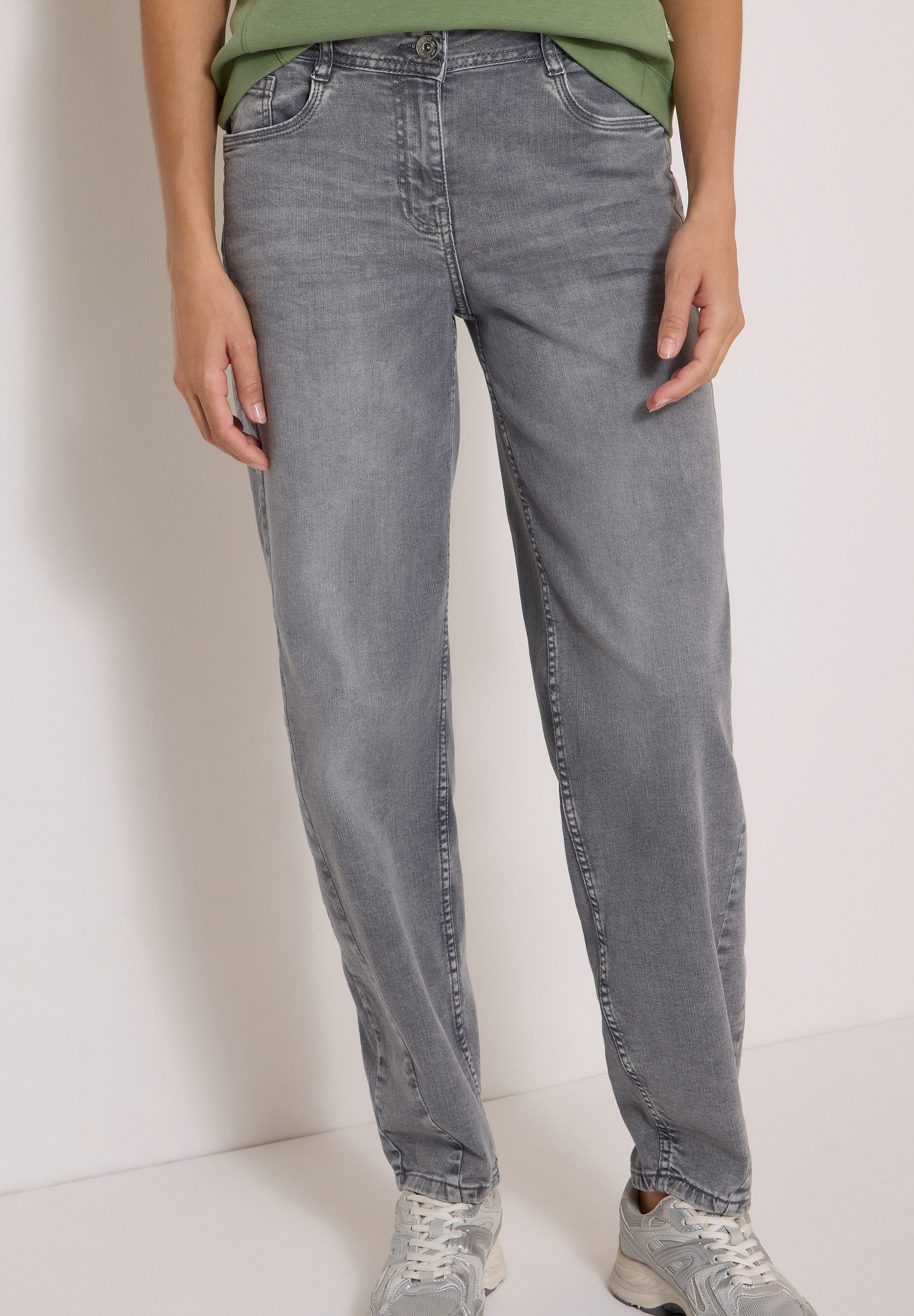 CECIL Loose-fit-Jeans Style Scarlett Barrel Leg mit Stretch
