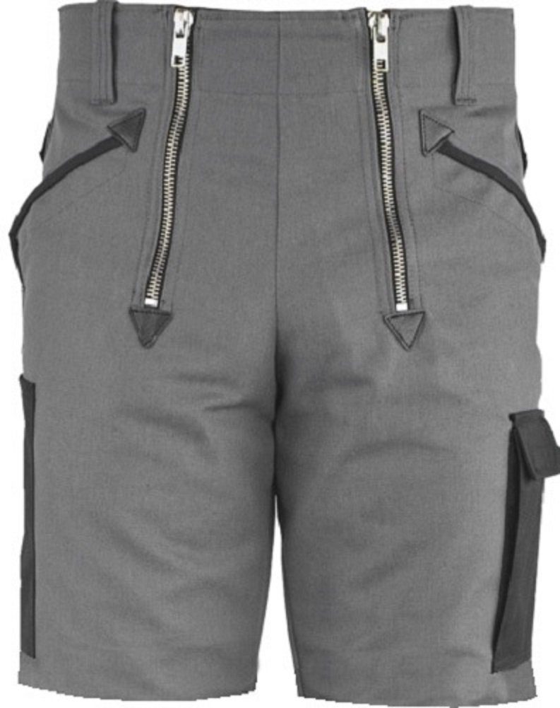 JOB Arbeitshose Zunft Shorts Grau – Canvas Shorts mit Cordura® Taschen