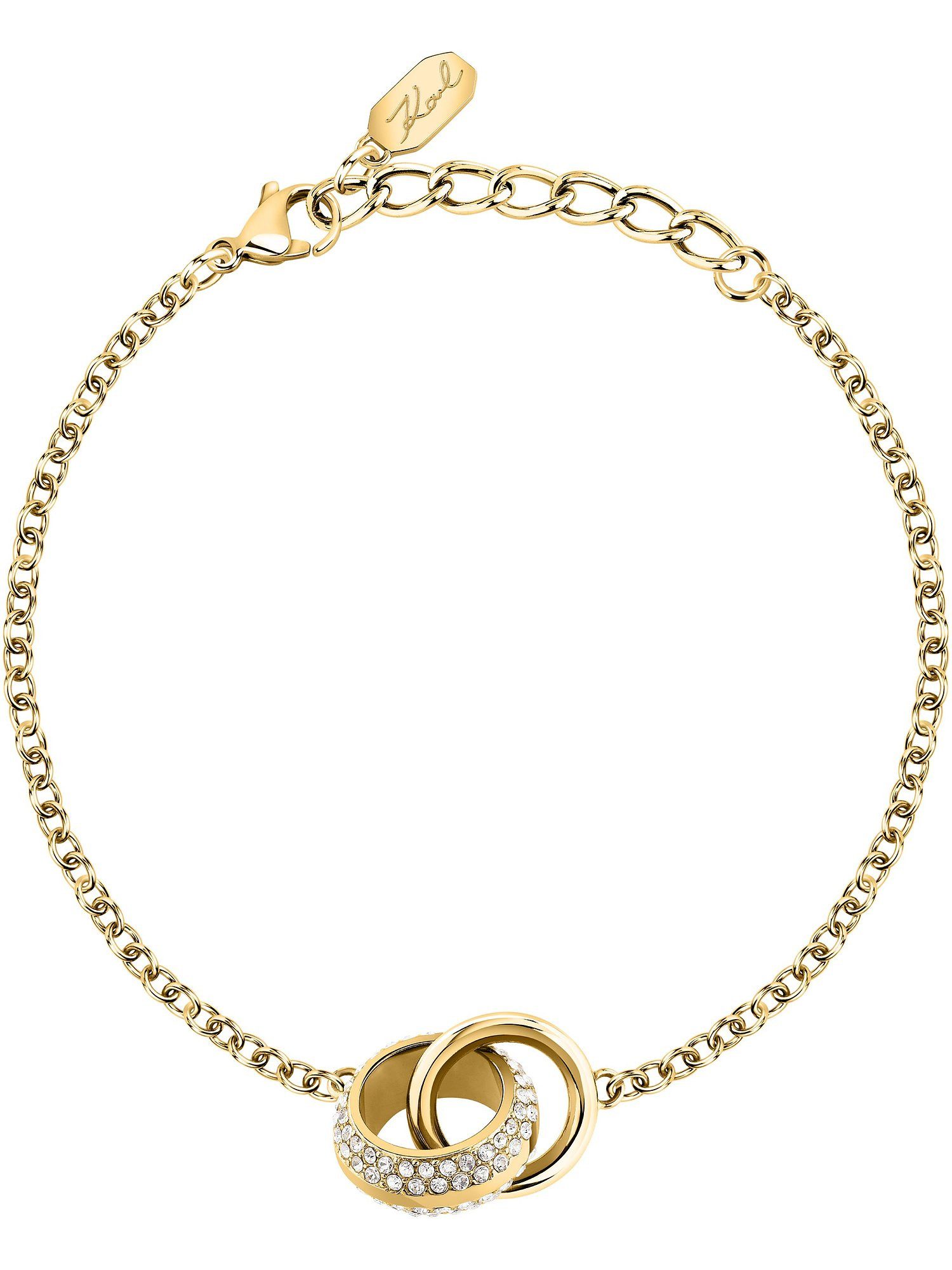 KARL LAGERFELD Armband Karl Lagerfeld Damen-Armband Edelstahl Kristall, Bond Pave