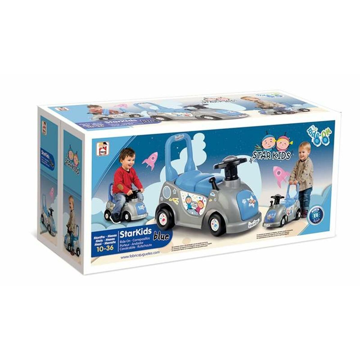 Chicos Rutscherauto Chicos Rutschauto Star Kids Blau 126 x 54 x 38 cm