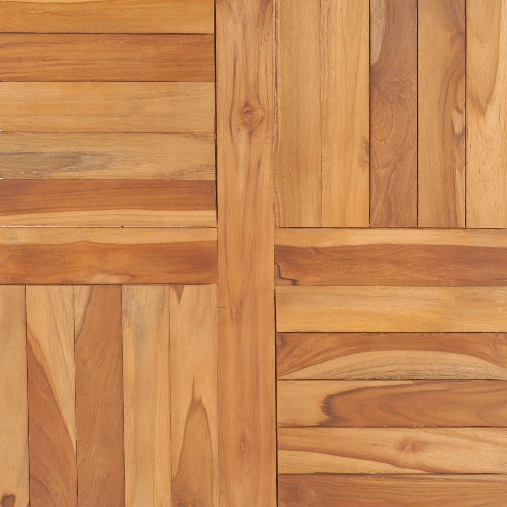 furnicato Tischplatte Massivholz Teak 70×70×2,5 St) (1 cm