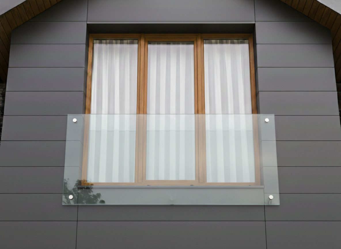 Glaszentrum Hagen Brüstungsgeländer Glaszentrum Hagen 200x90 cm Französische Balkon 13.14mm