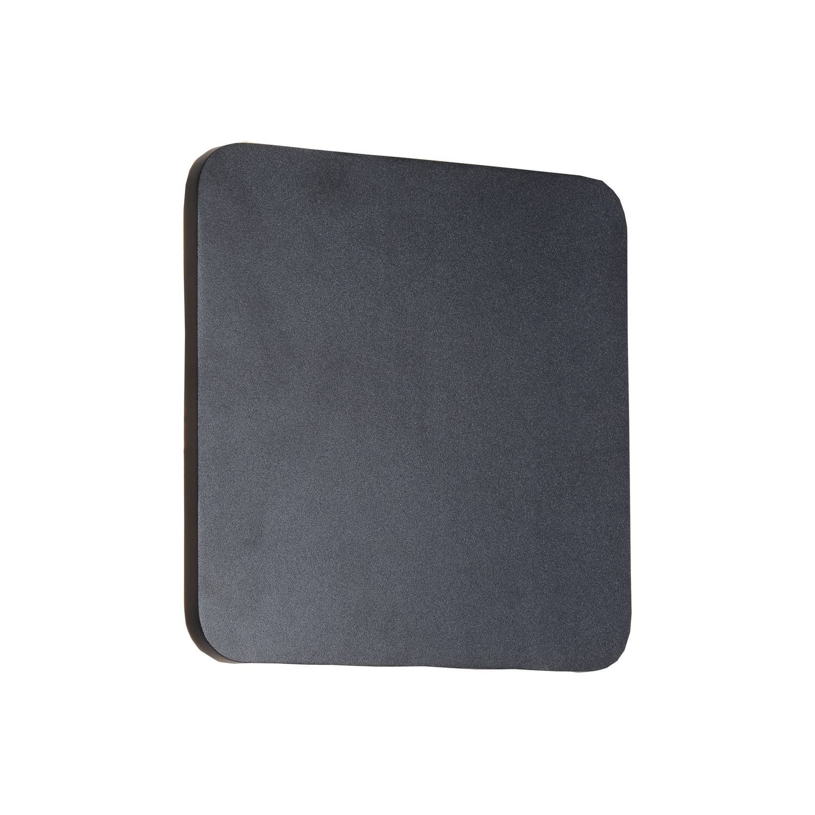 Lucande Wandleuchte Elrik, LED, Metall, Schwarz warmweiß IP20, LED 13 W gesamt, warmweiß