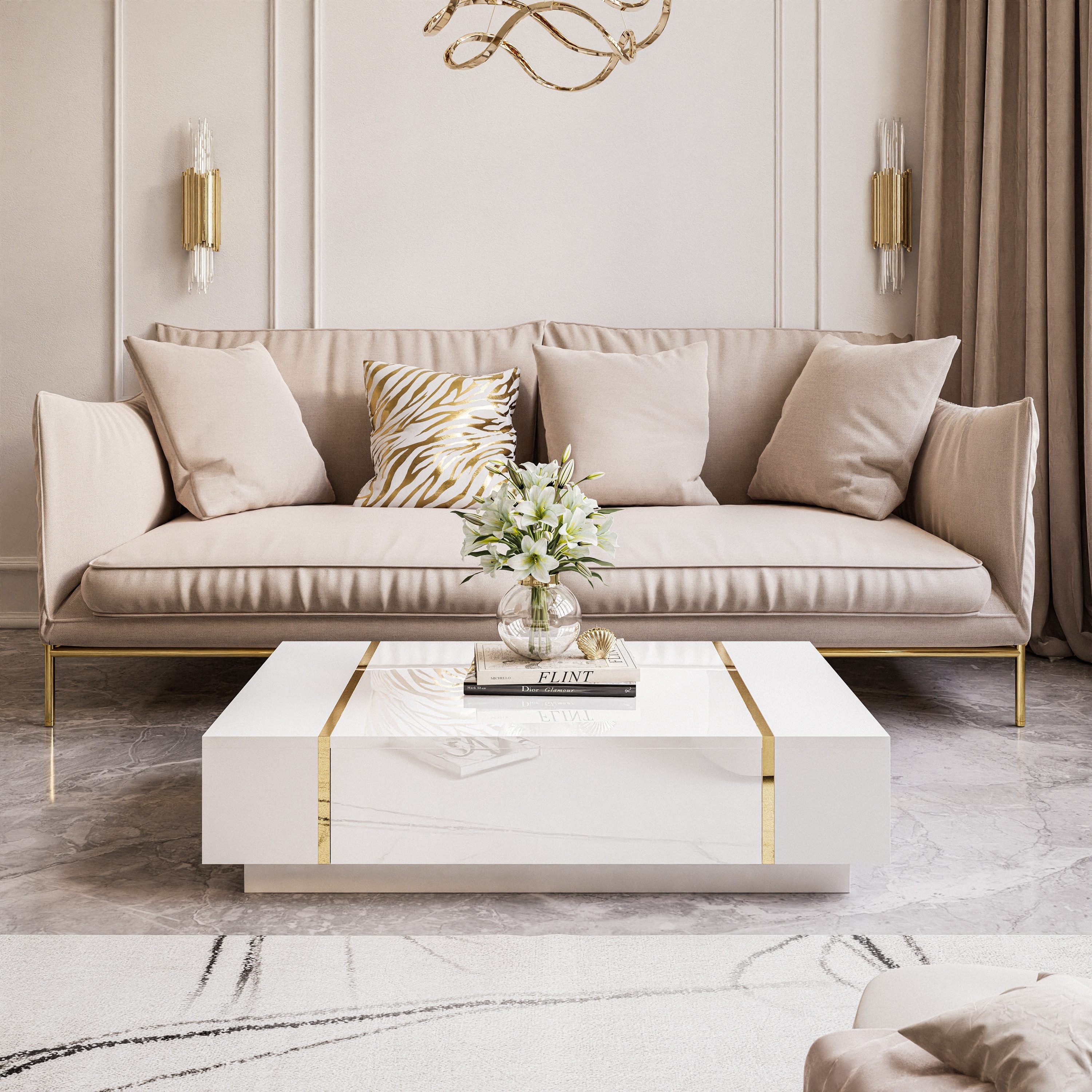 Lookway Couchtisch ONYX Hochglanz günstig online kaufen