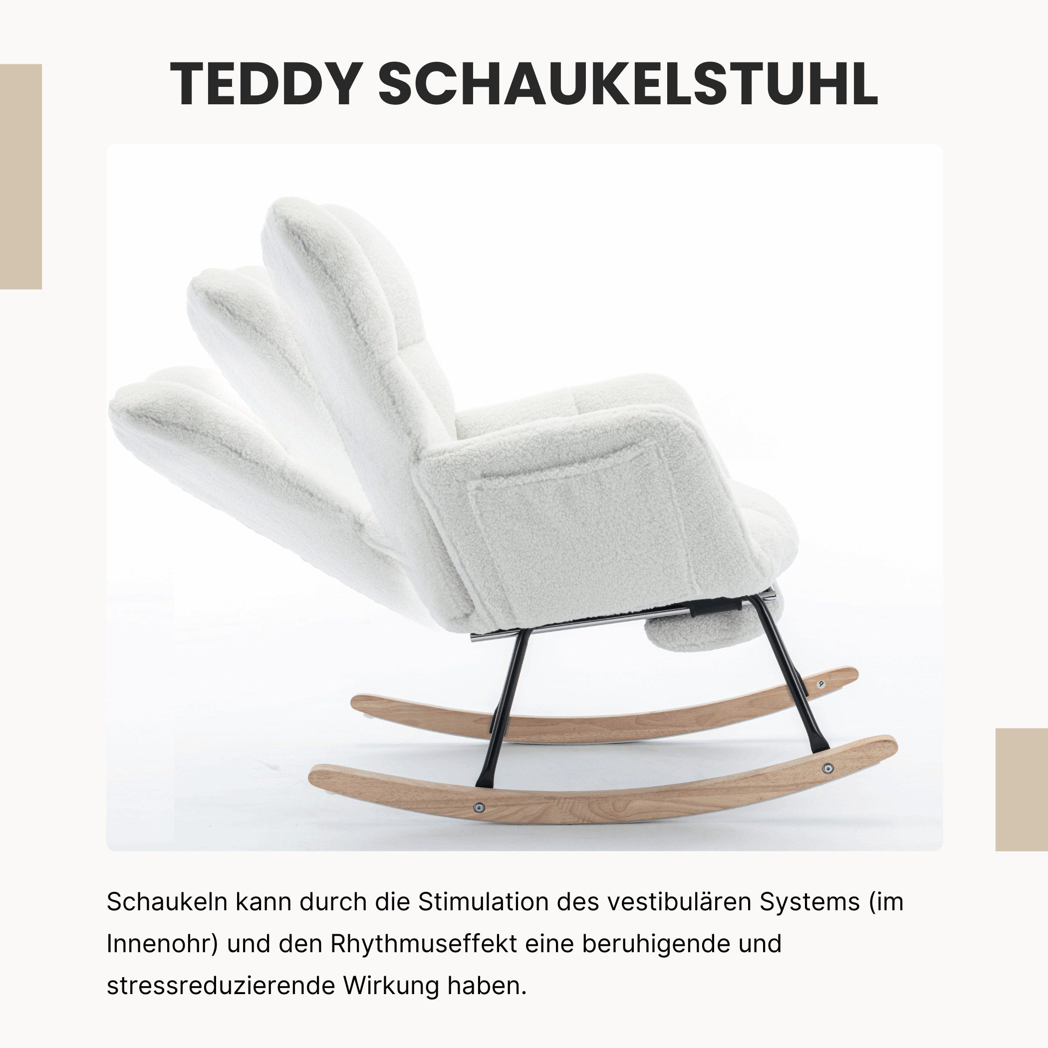 SeedWave Schaukelstuhl Teddy Schaukelsessel Wohnzimmer mit günstig online kaufen