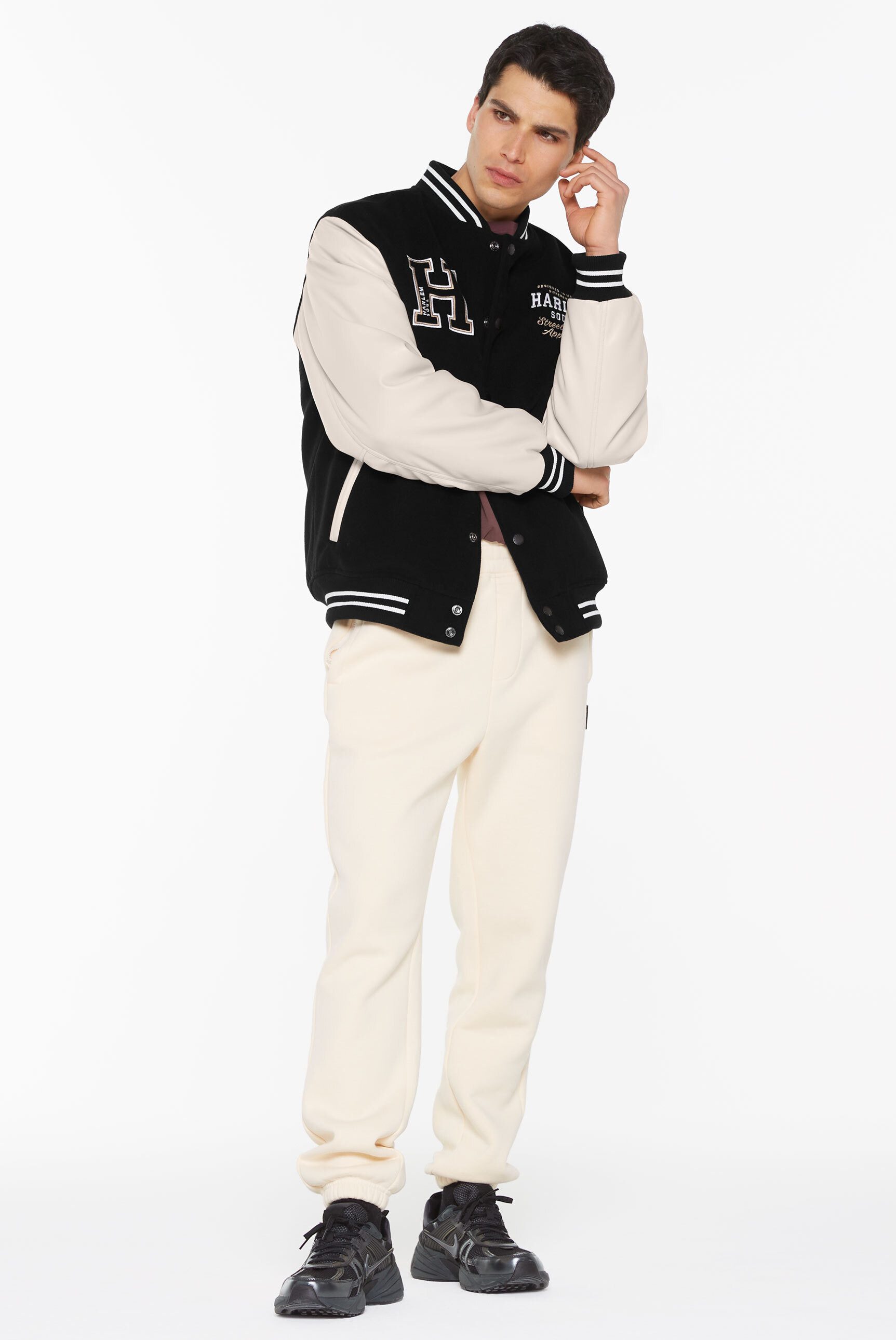 Harlem Soul Collegejacke mit Stickerei