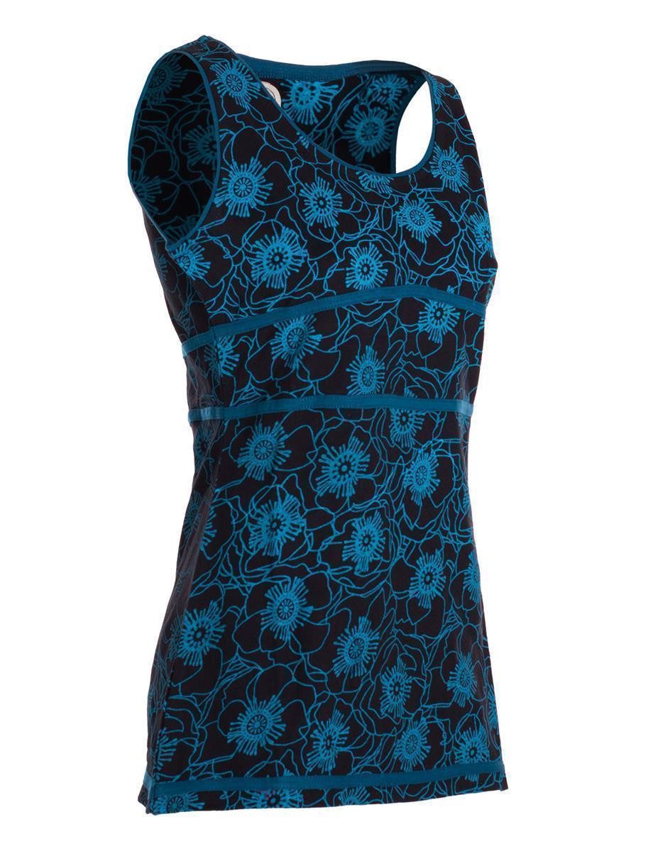 Vishes Shirttop Damen Sommer-Top Tank-Top Blümchen T-Shirt ärmellos Guru, Ethno, Hippie Style
