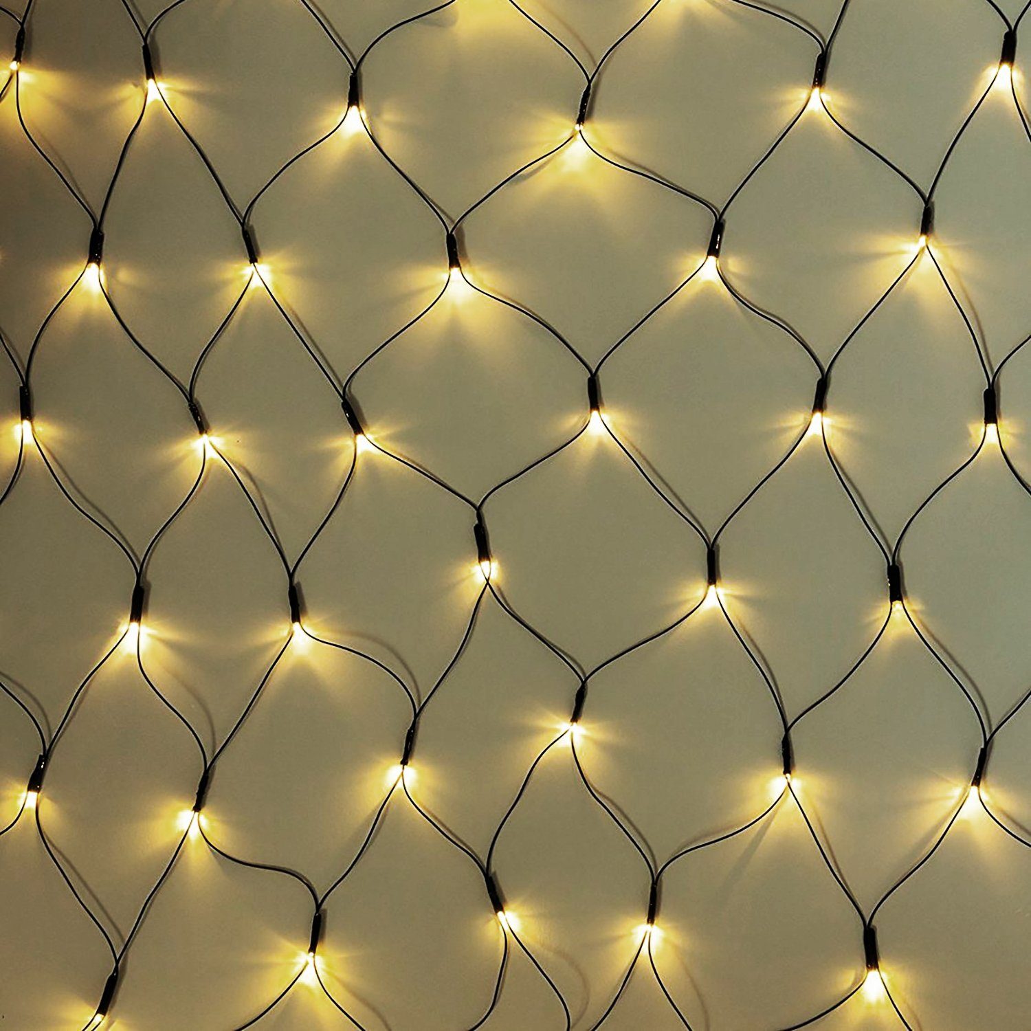 Mojawo Lichtervorhang 240er LED-Lichternetz Lichterkette Kabel günstig online kaufen