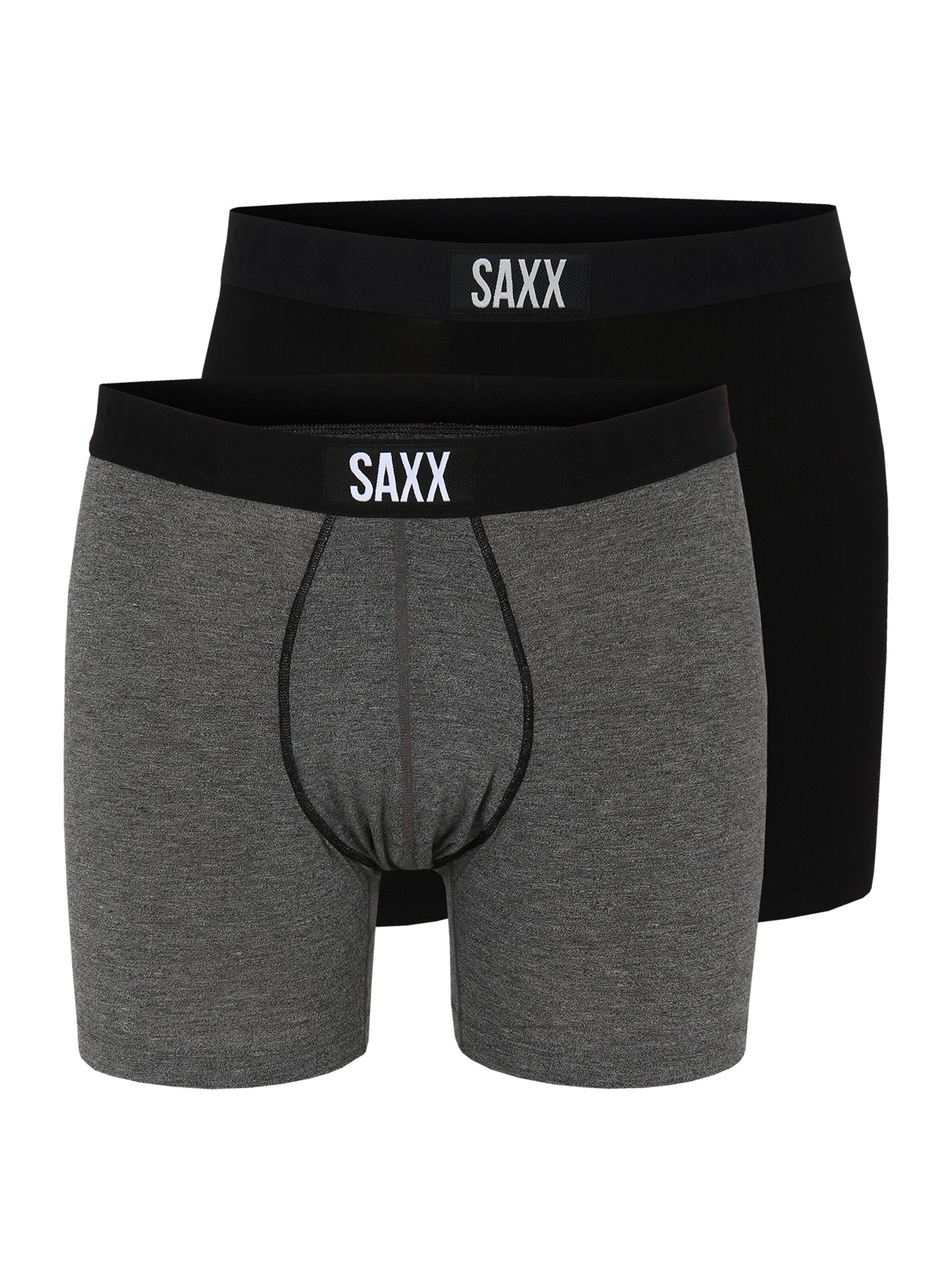 SAXX Boxershorts (2-St) Black - Grey