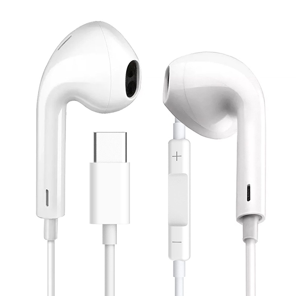 Fiesta FISEMW10 In-Ear-Kopfhörer (USB-C, Mikrofon, Kabelfernbedienung, 14-mm-Treiber, 1,2 m Kabel)
