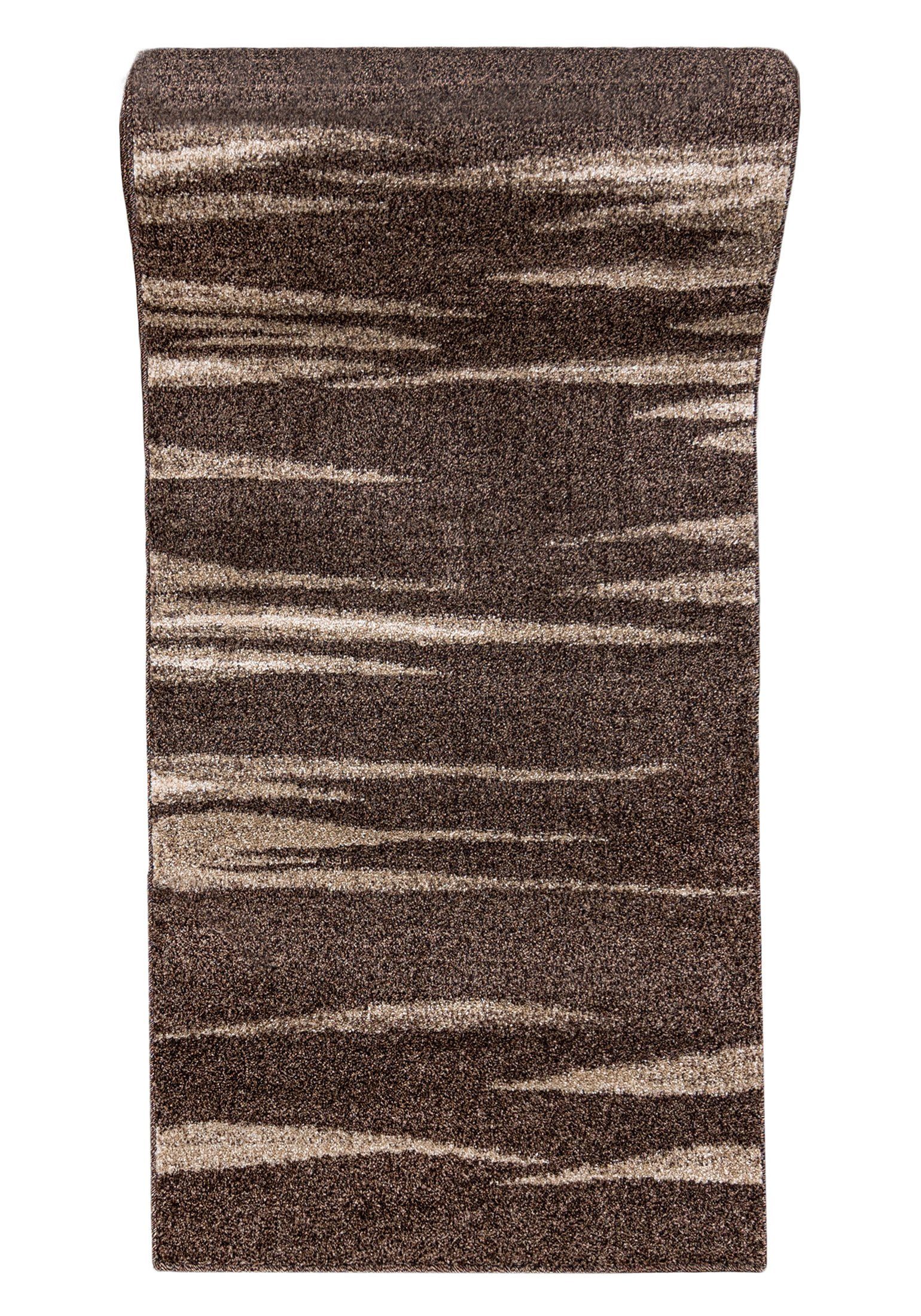 Mazovia Läufer Läufer Flurläufer Modern für Vorzimmer, Küche - Braun, 70 x 100 cm, Kurzflor, Meterware, Höhe 10 mm