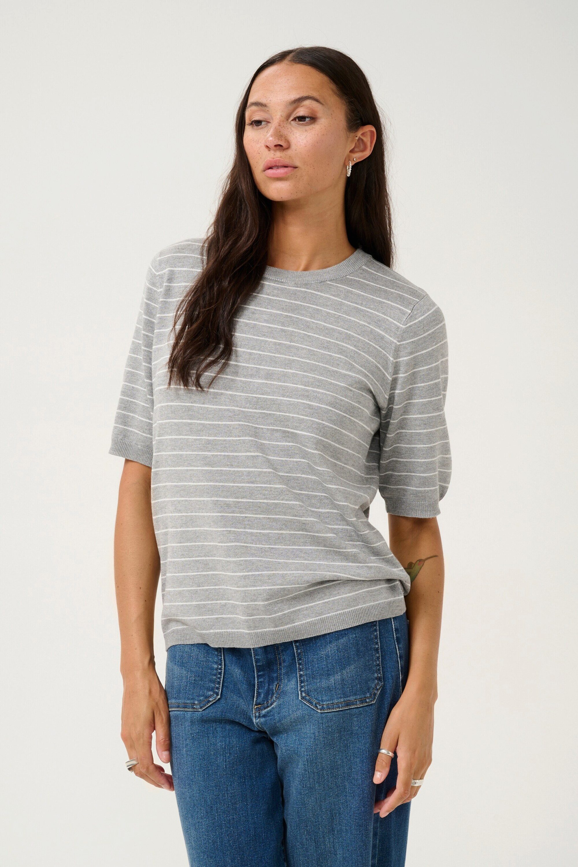 KAFFE Strickpullover KA Mala (1-tlg) Plain/ohne Details