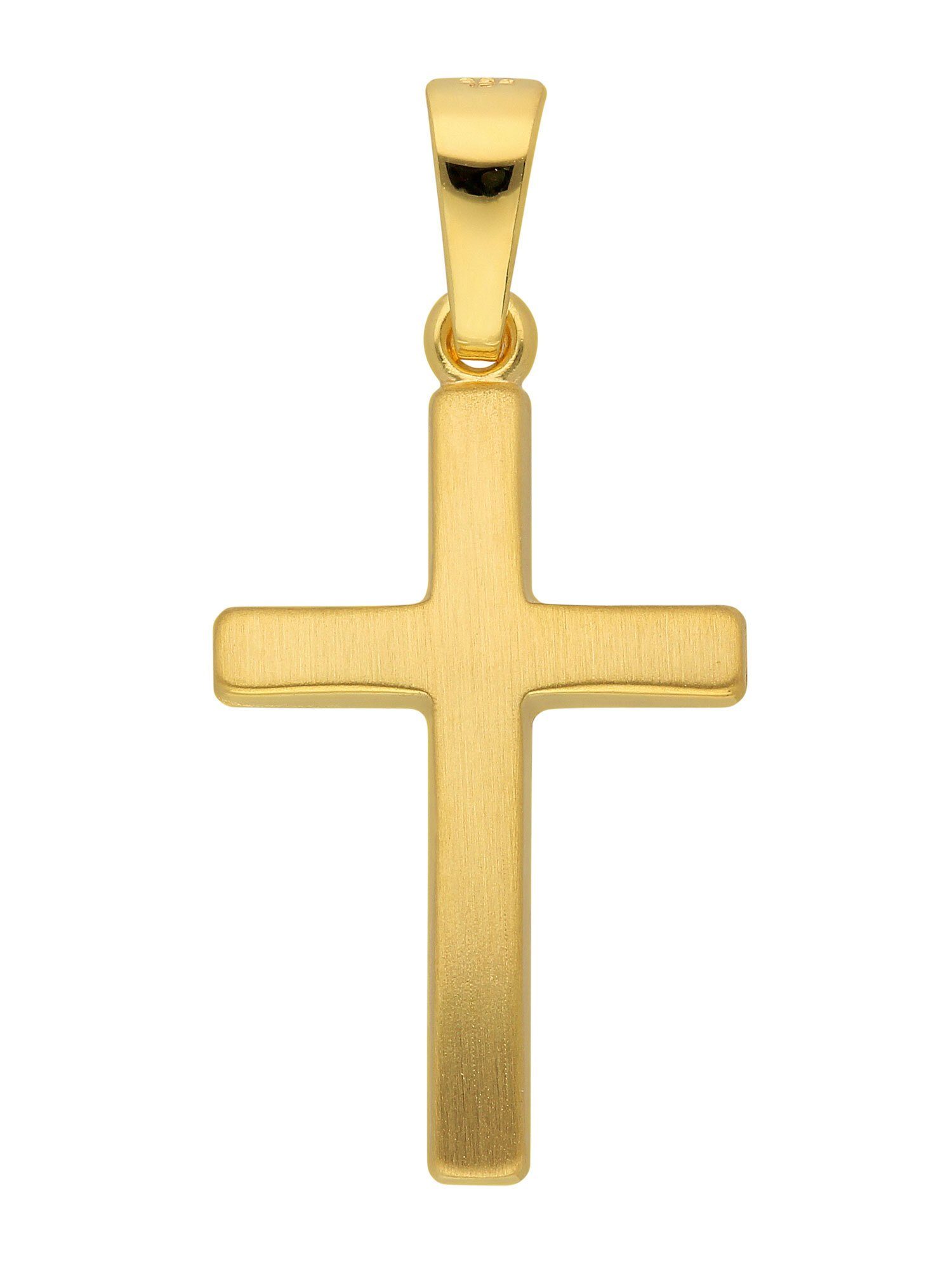 & Adelia´s Kreuz Gold Anhänger, Kettenanhänger für 333 Herren Damen Goldschmuck