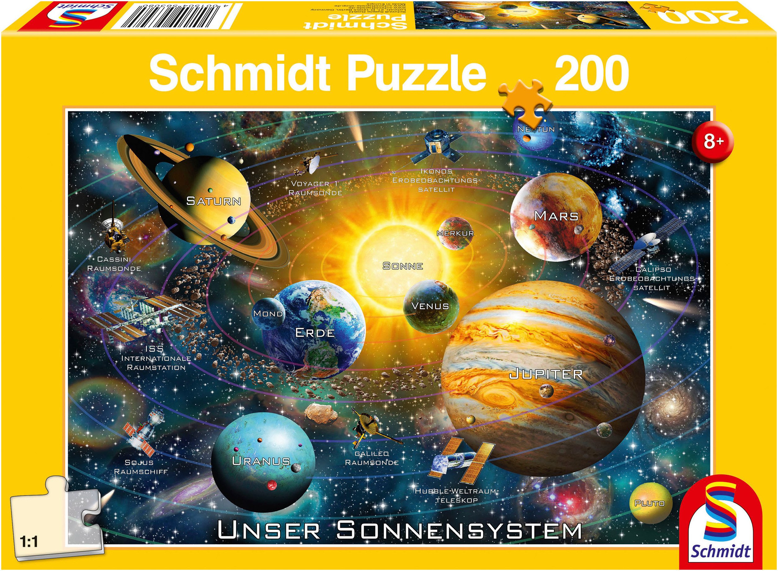 Schmidt Spiele Puzzle Unser Sonnensystem, 200 Puzzleteile günstig online kaufen