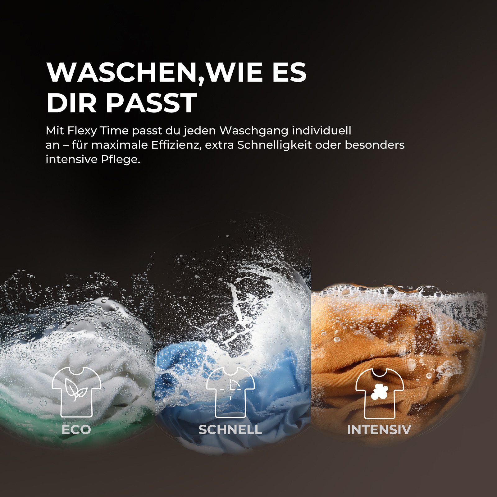 Haier Waschtrockner G5 Serie HWD100-BP14657U1, 10 kg, 6 kg, 1400 U/min, Smart AI Automatikprogramm & Wi-Fi – Bild 5 von 5