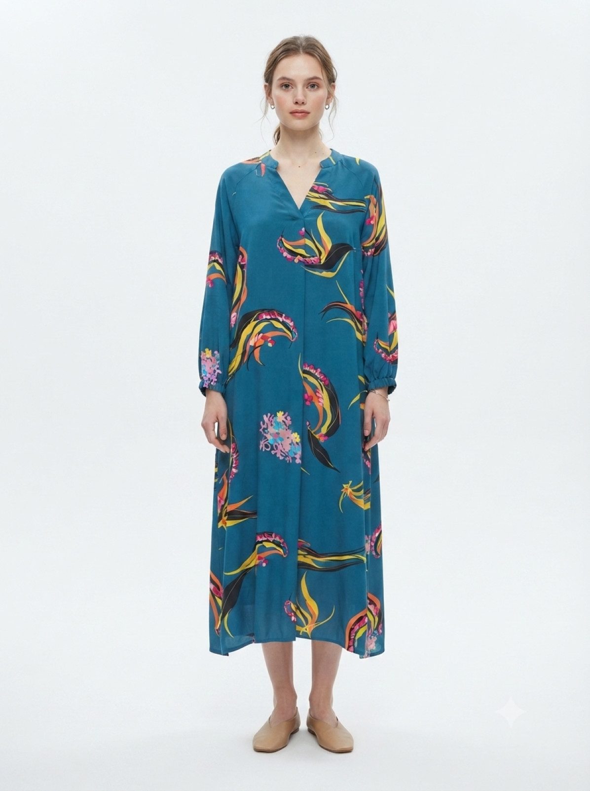 PfauGermany Blusenkimono ShrugAbaya im Kimono-Stil. Einheitsgröße:Länge 140cm.Brustweite 60cm.