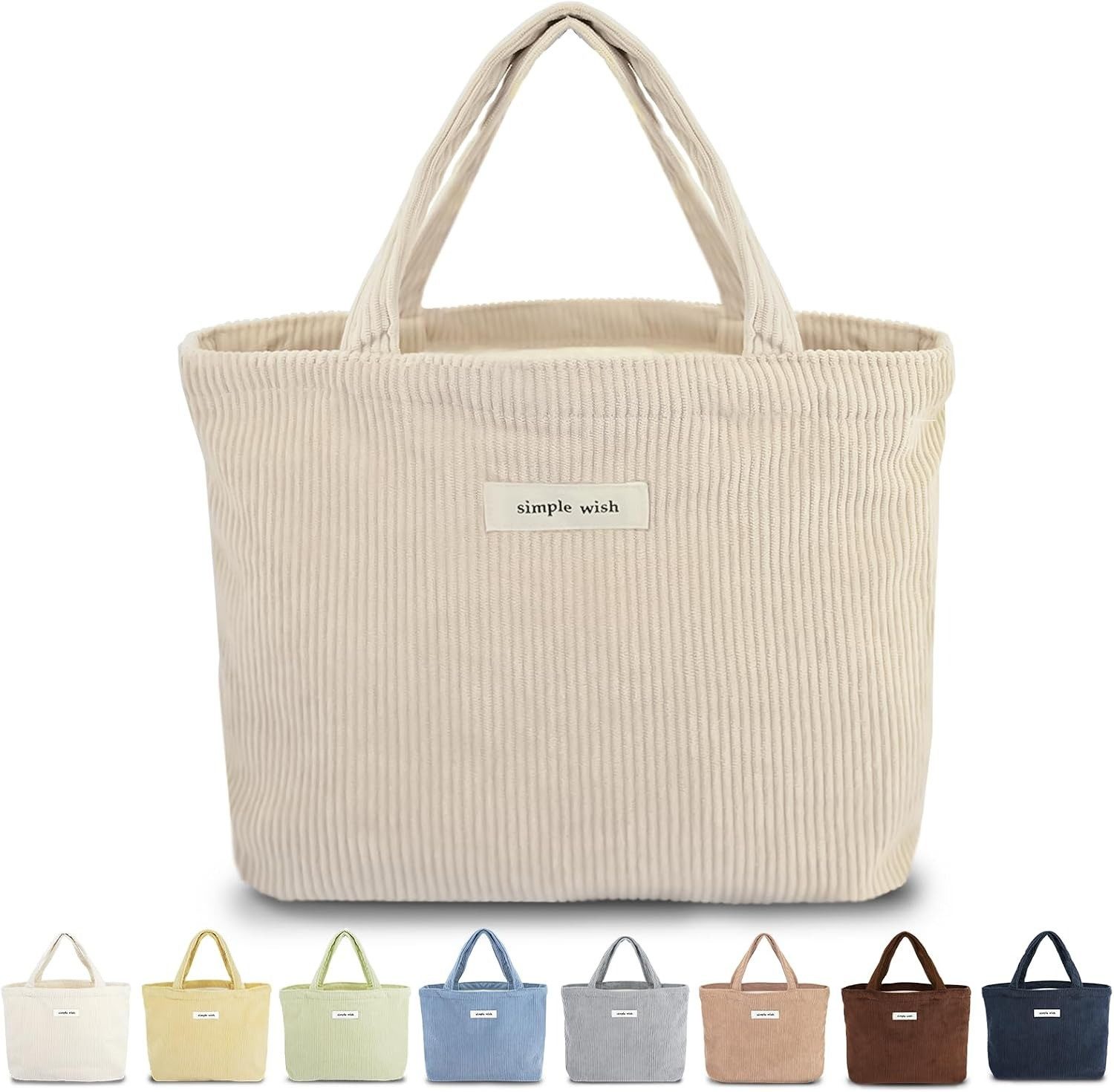 Zaewry Handtasche Damen-Mini-Umhängetasche, modische und süße Handtasche, Cord-Tote-Bag, geeignet für Einkaufen, Schule und Arbeit.