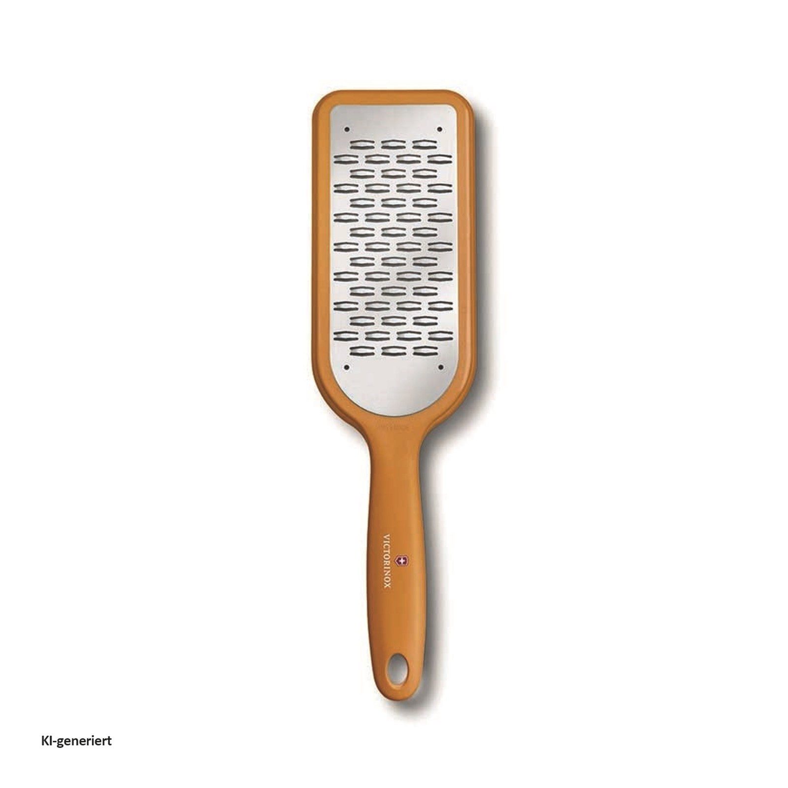 Victorinox Küchenreibe Küchenreibe, mittel Orange, Edelstahl, (Stück, 1-St., 1 Küchenreibe), Küchenhobel Küchenraspel Schneide beidseitig