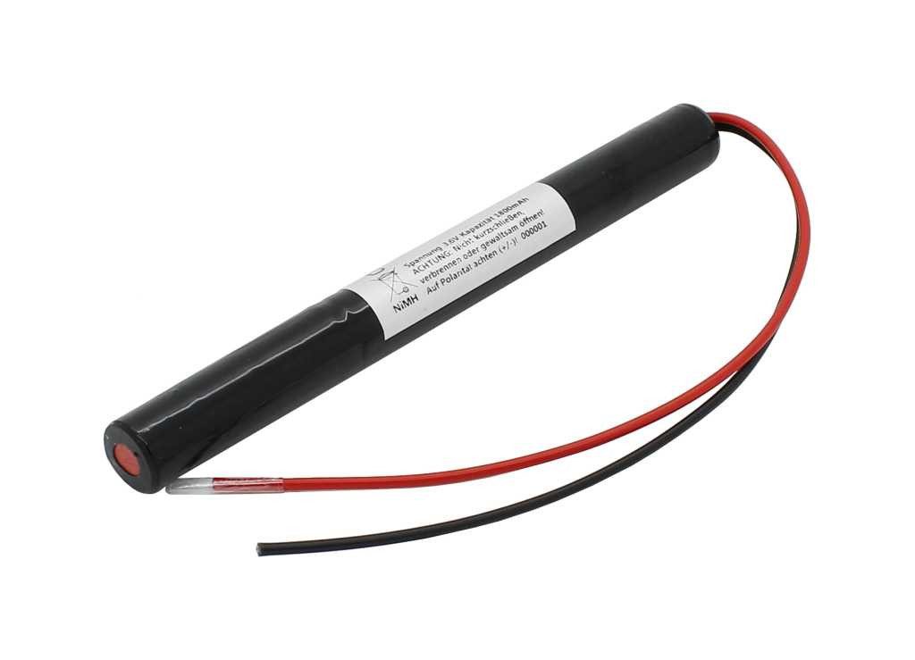 AccuCell Notleuchtenakku NiMH 3,6V 1800mAh L1x3 Mignon AA mit 200mm Kabel Akku