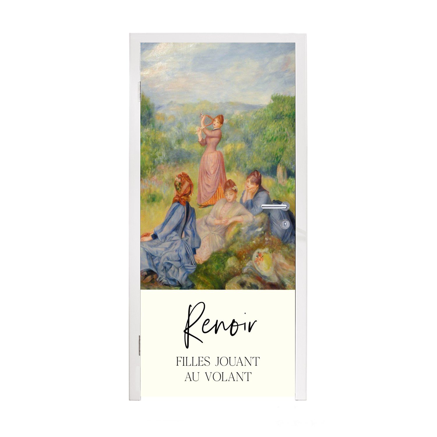 MuchoWow Türtapete Malerei - Renoir - Impressionismus, Matt, bedruckt, (1 St), Fototapete für Tür, Türaufkleber, 75x205 cm