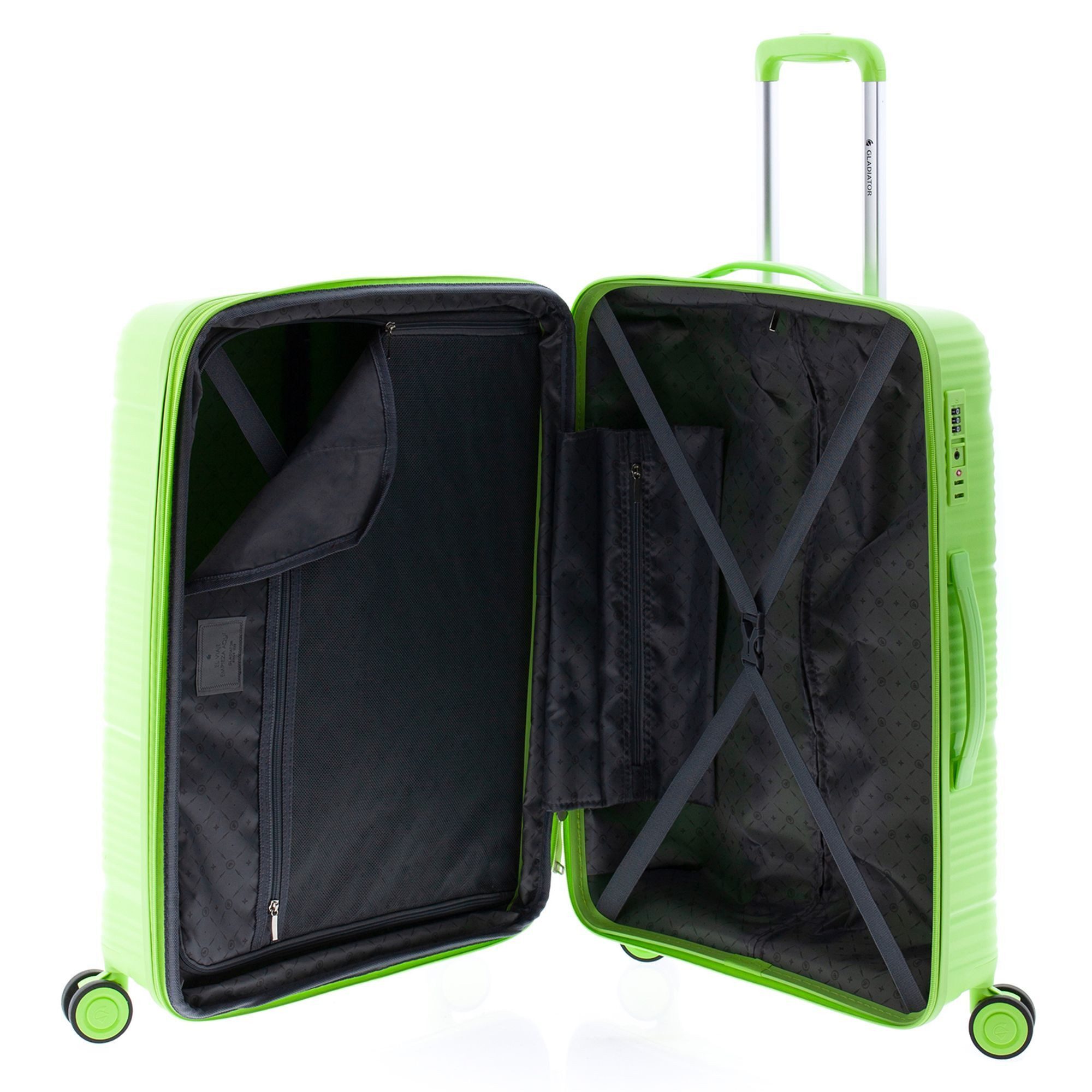 GLADIATOR Hartschalen-Trolley 0800, 4 Rollen, Polypropylen