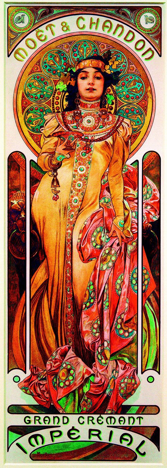 Bluebird Puzzle Puzzle Mucha - Moët & Chandon-Grand Crémant Impérial, 1899, Puzzleteile