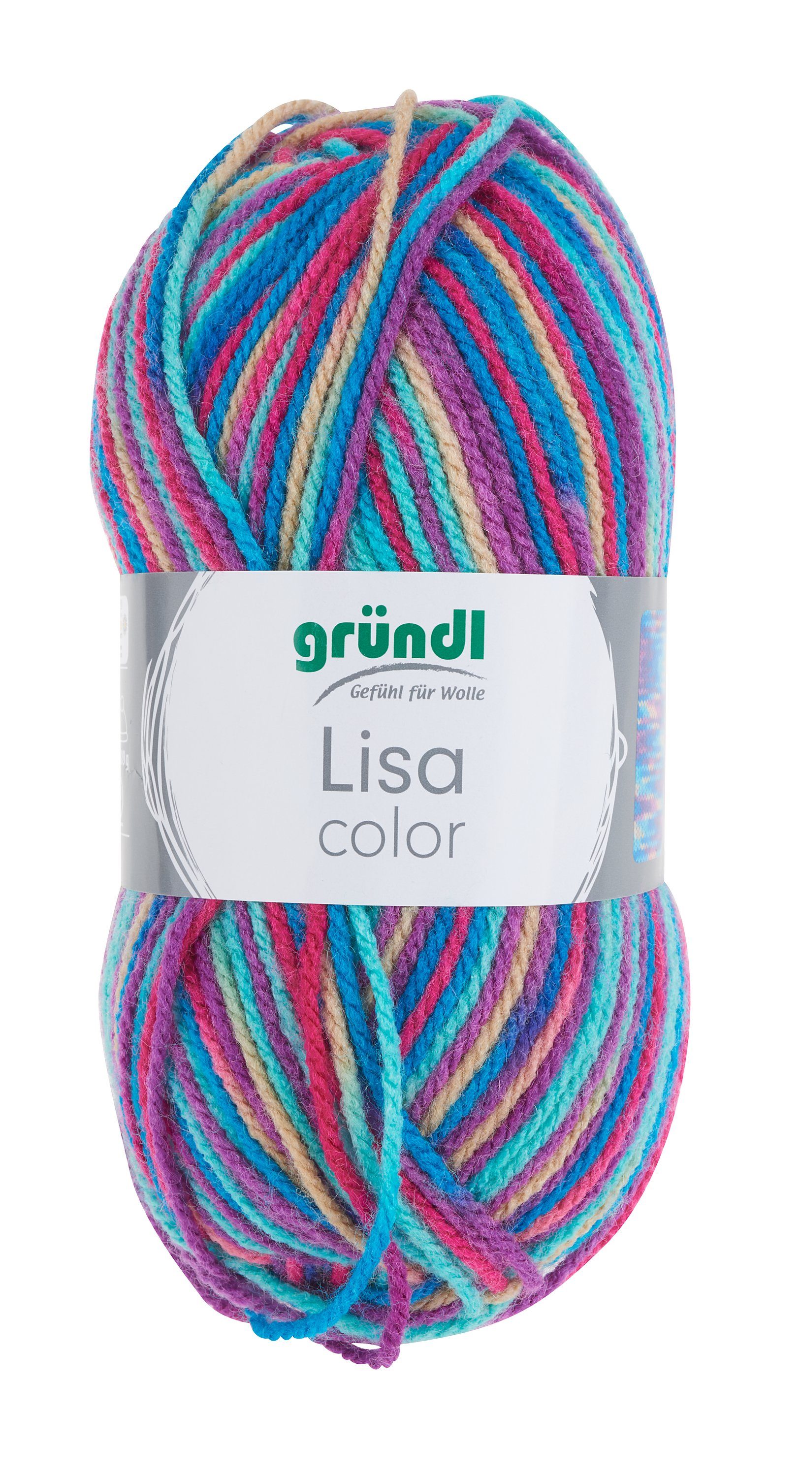 Gründl Wolle Lisa Premium Color Häkelwolle, 50 g, 133 m