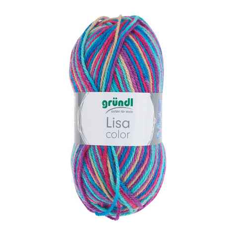 Gründl Wolle Lisa Premium Color Häkelwolle, 50 g, 133 m