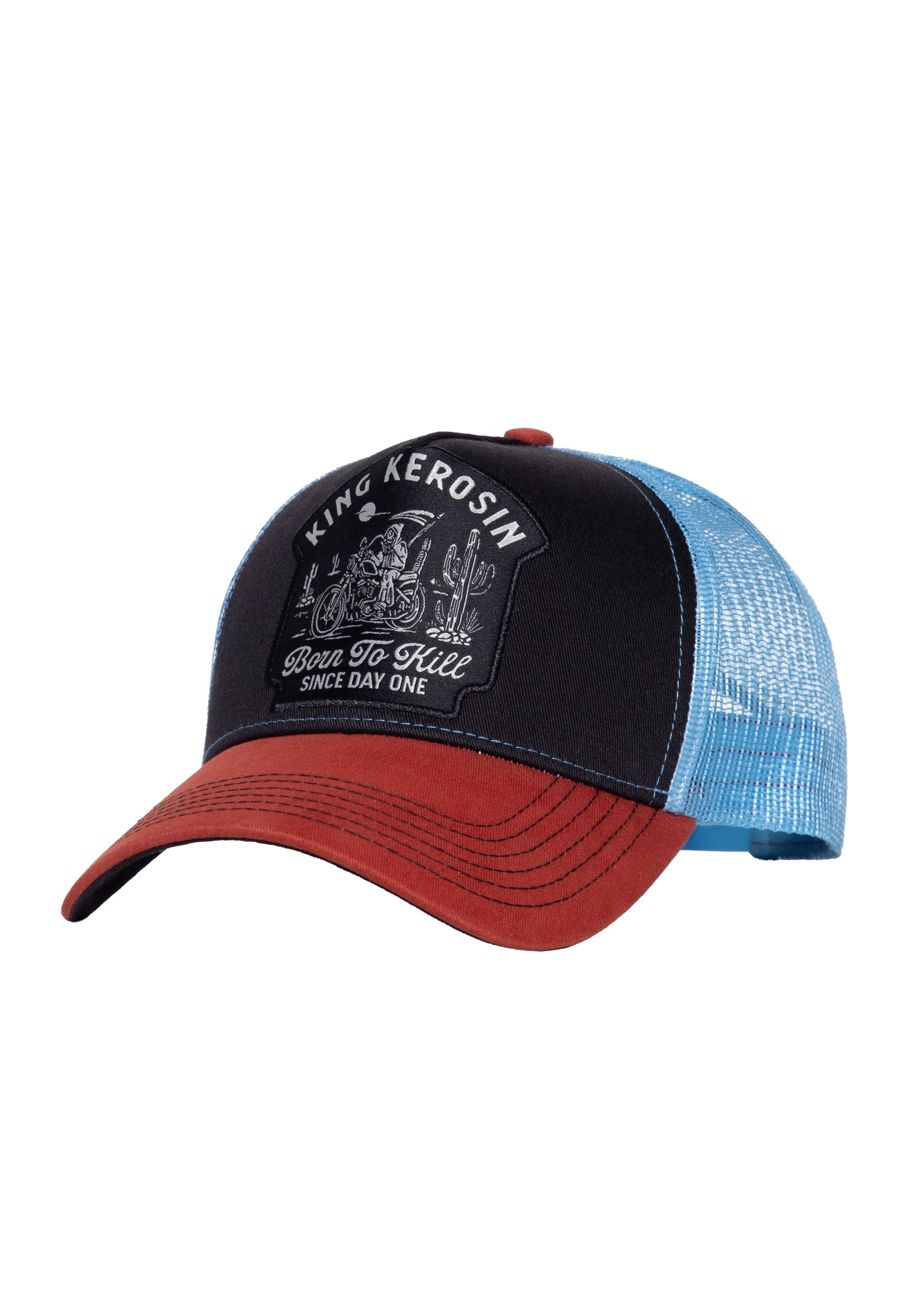 KingKerosin Trucker Cap Born to kill since day one (1-St) mit Statement-Patch