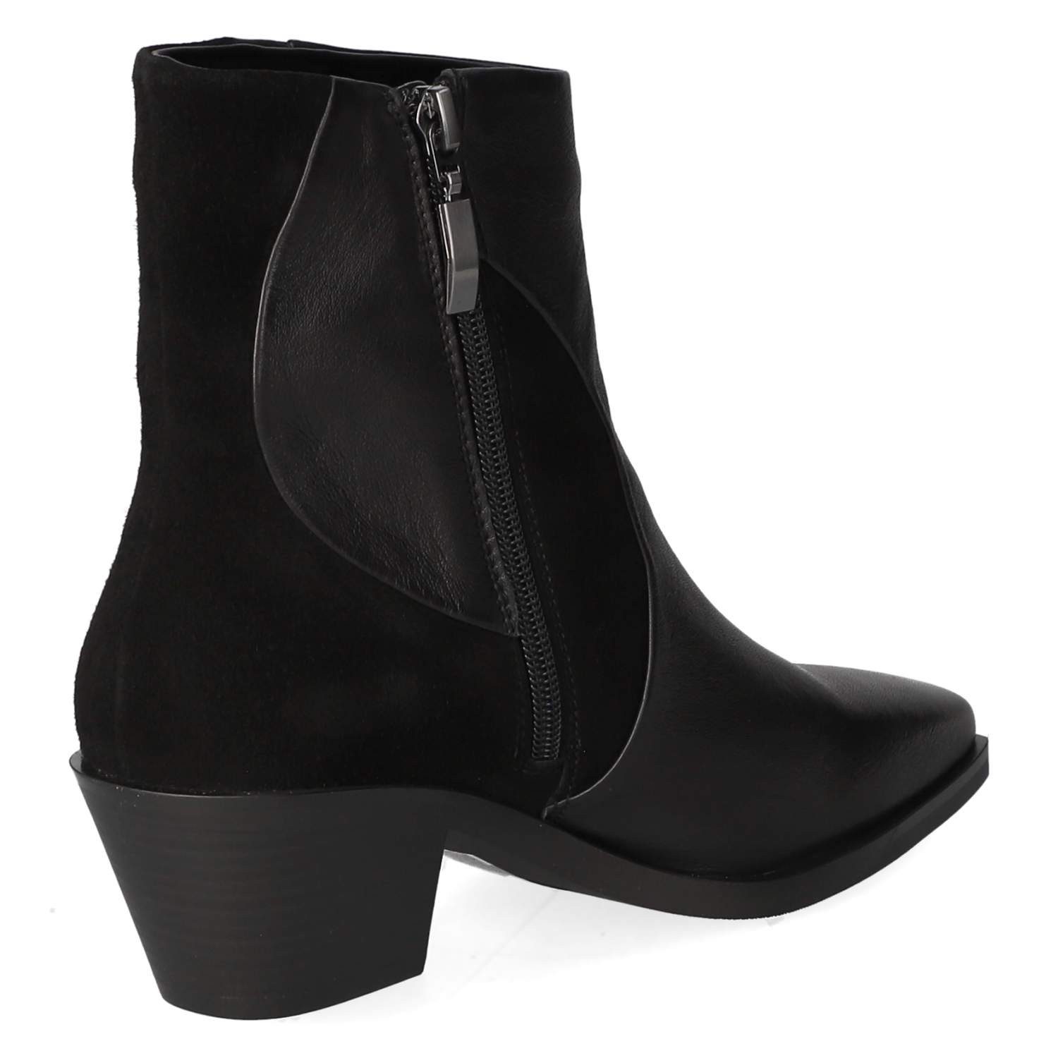 Kaerlek Kaerlek Klassische Stiefeletten Helly 01 Black Damen Leder black Westernstiefel – Bild 4 von 5