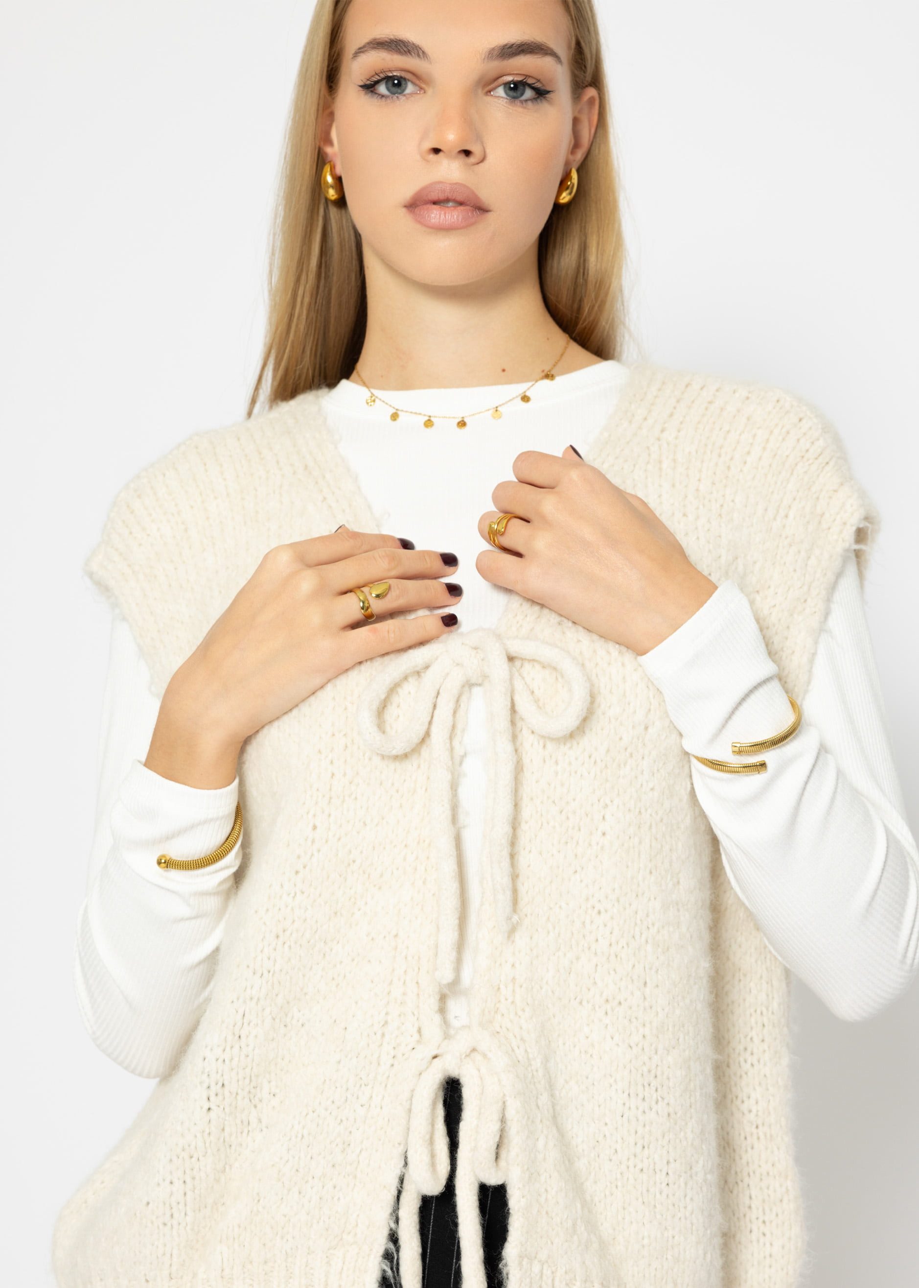 SASSYCLASSY Pullunder Ärmellose Strickweste Damen mit günstig online kaufen