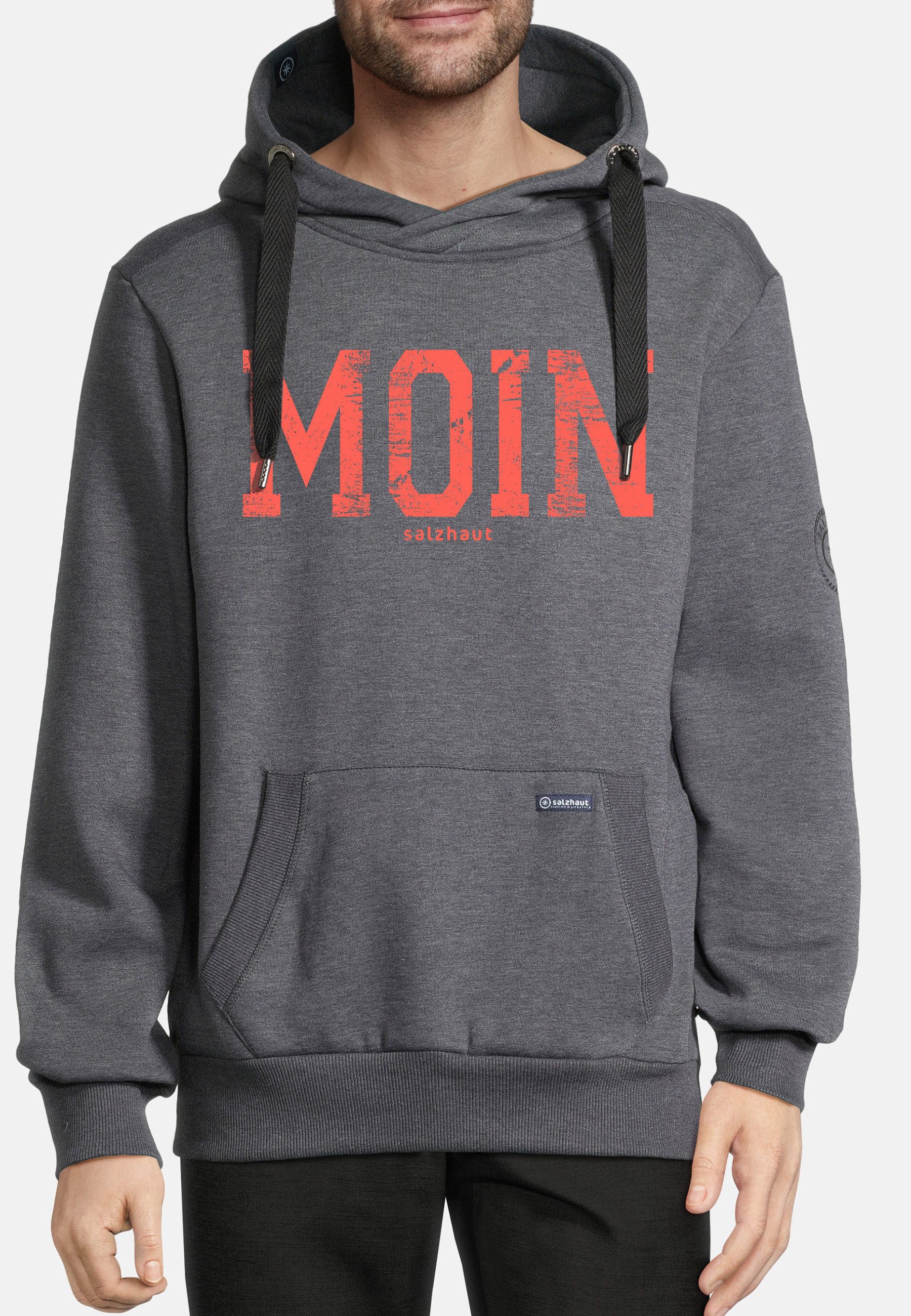 salzhaut Hoodie HEFF - MOIN Herren normale Passform salzhaut Kapuzenpullover – bequemer Fit und nordisch klares Design