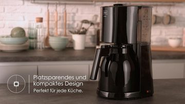 Melitta Filterkaffeemaschine Enjoy Therm 1017-06 schwarz, 1,1l Kaffeekanne, Papierfilter 1x4