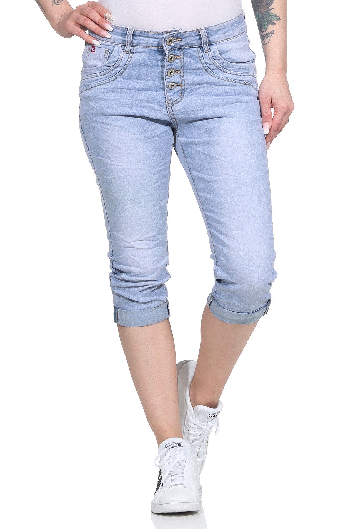 Jewelly 3/4-Jeans 80 Capri Jeans Streetwear günstig online kaufen