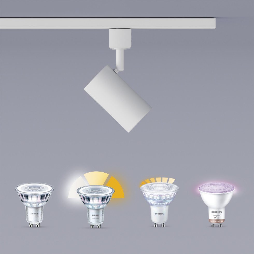 Philips Deckenstrahler Philips Deckenstrahler 3er Spot Zilo Easy Link, Ohne Leuchtmittel, Nicht dimmbar ohne Bewegungsmelder
