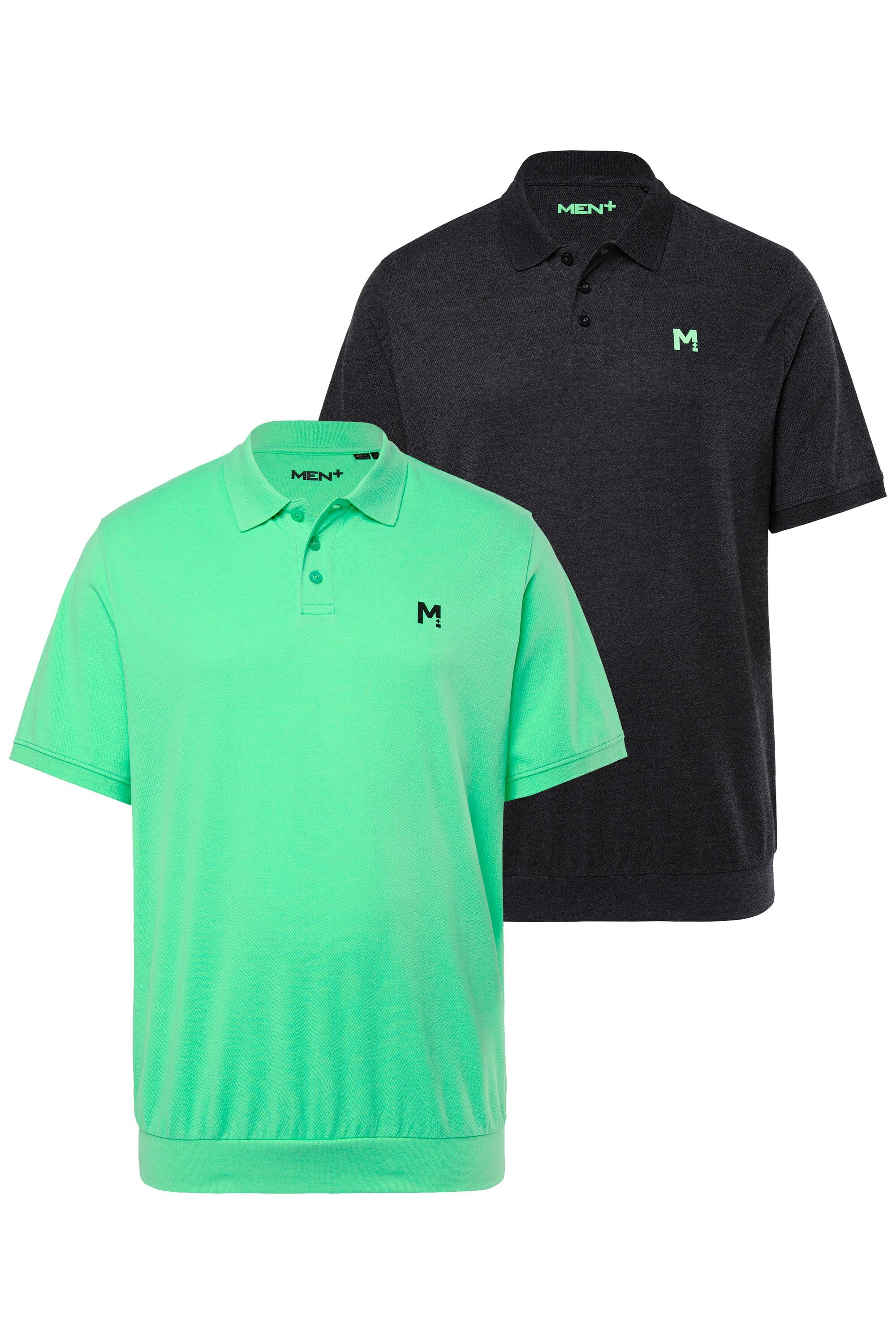 Men Plus Poloshirt Men+ Poloshirts 2er-Pack günstig online kaufen