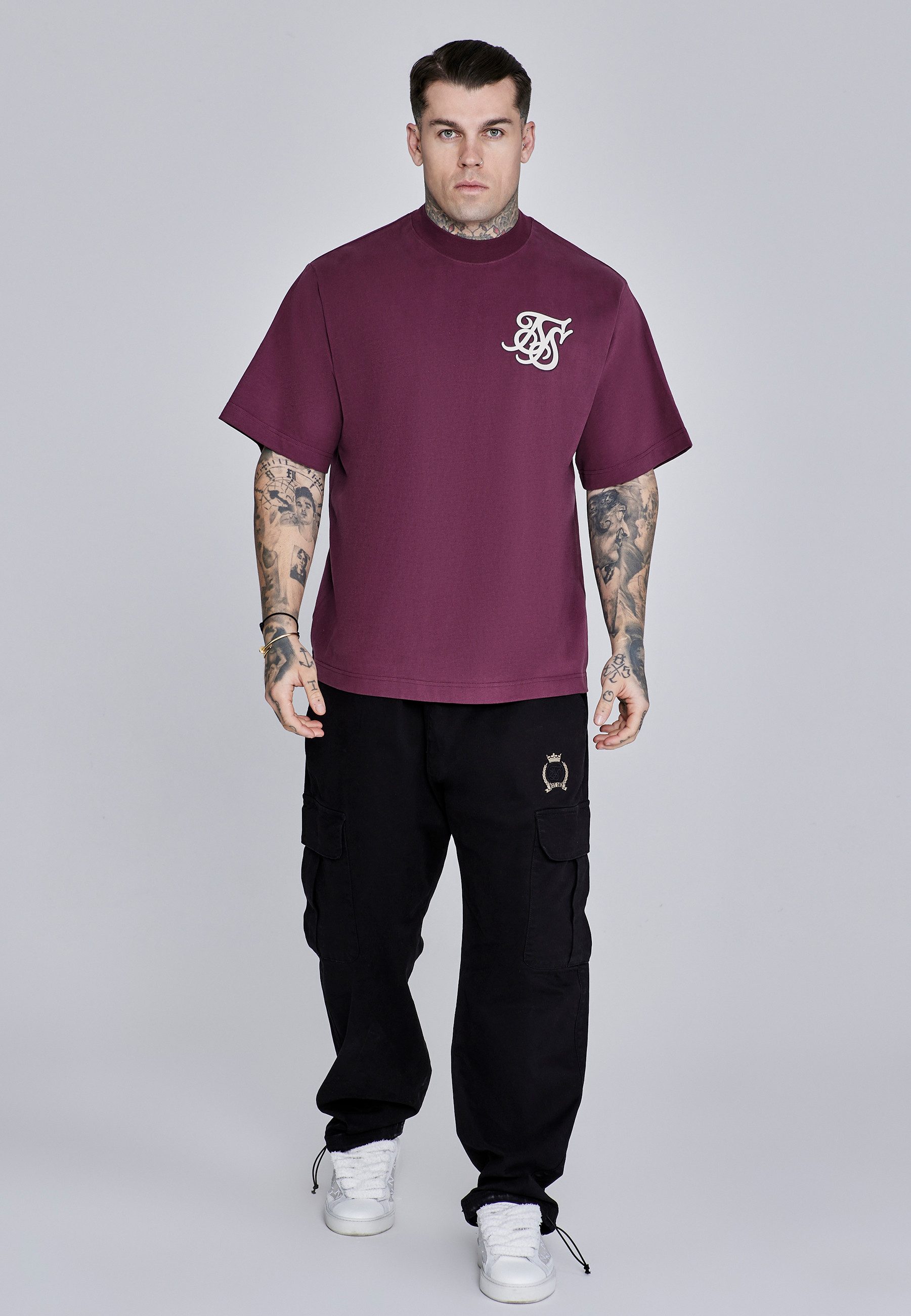 Siksilk T-Shirt SikSilk Herren T-Shirt mit Logo – Bild 3 von 5