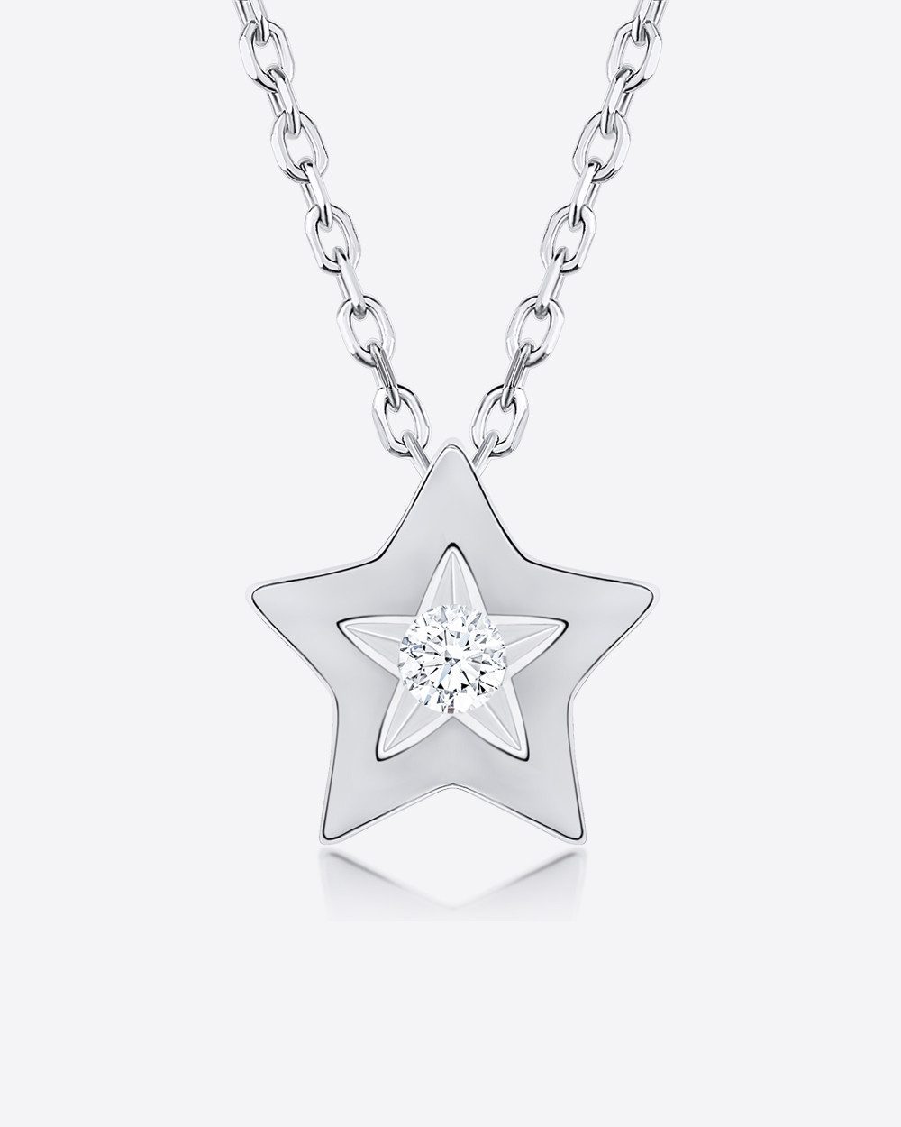 DANIEL CLIFFORD Kette mit Anhänger 'Astrid' Damen Halskette Silber 925 Ster günstig online kaufen