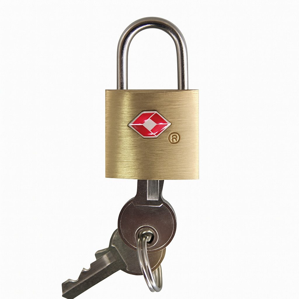 WORLDPACK TSA-Vorhängeschloss TSA-Kofferschloss mit Schlüssel, Багажschloss