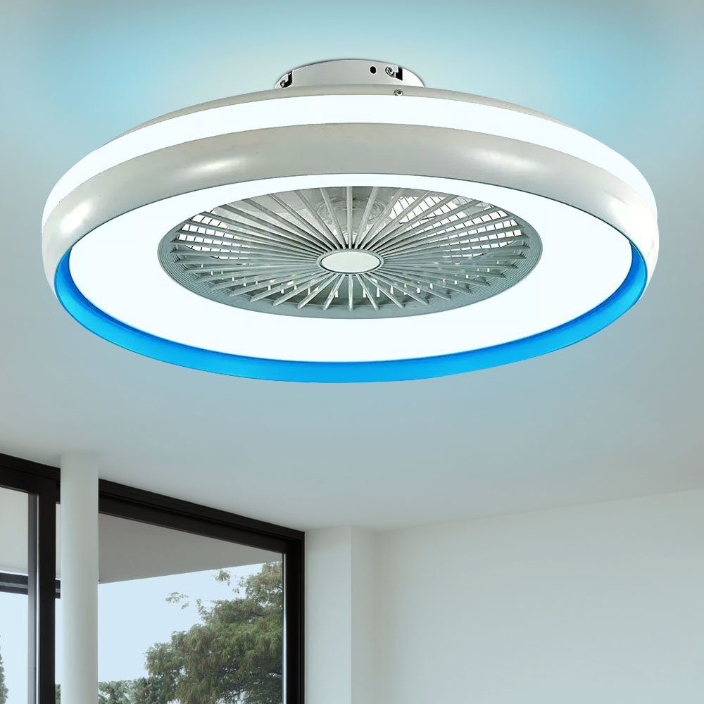 Lampe V-TAC LED Decken 3-Stufen Ventilator Lüfter Leuchte Deckenventilator, Tageslicht