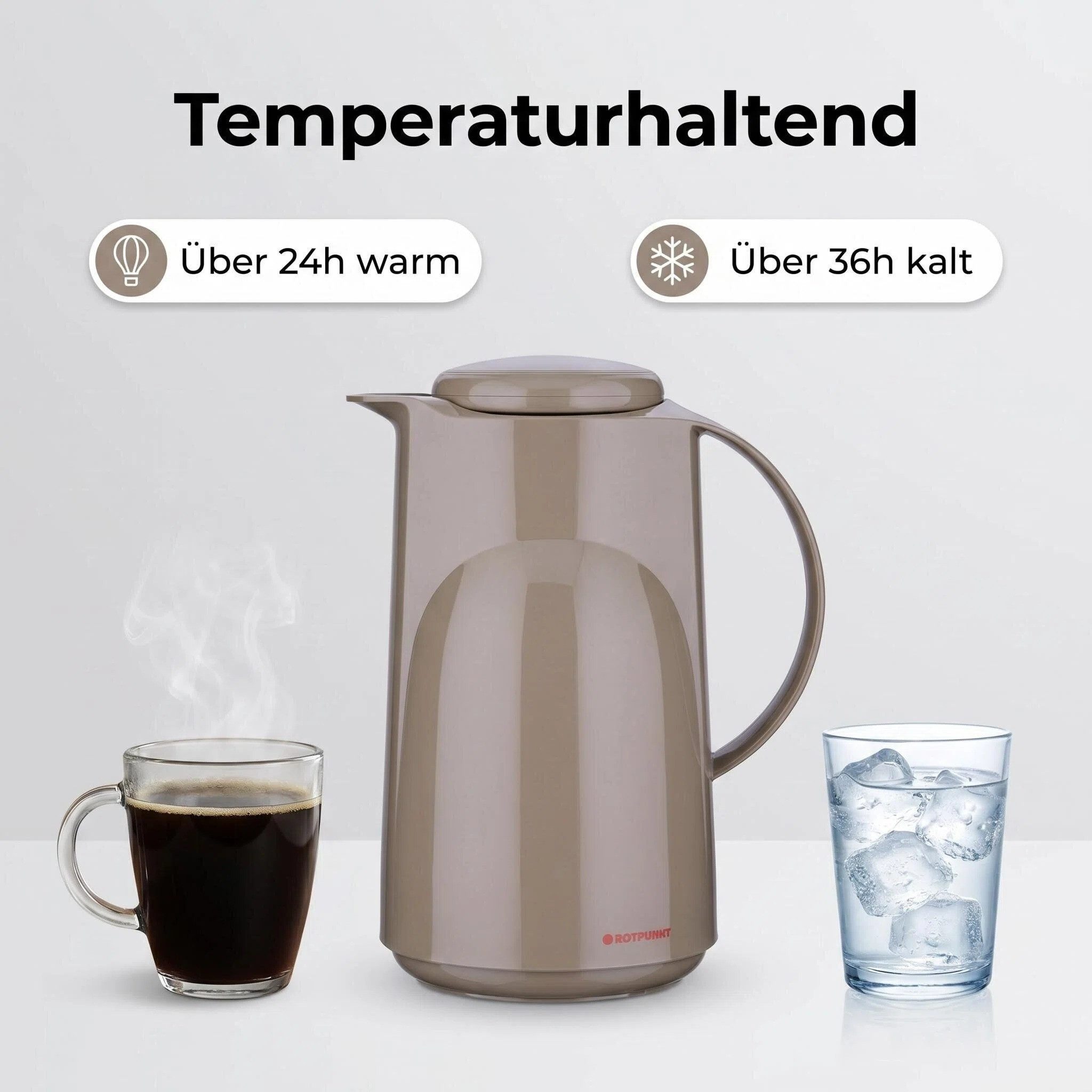 ROTPUNKT Isolierkanne MARLA 300, isolierend, BPA-frei, phthalatfrei, ergonomisch, doppelwandig