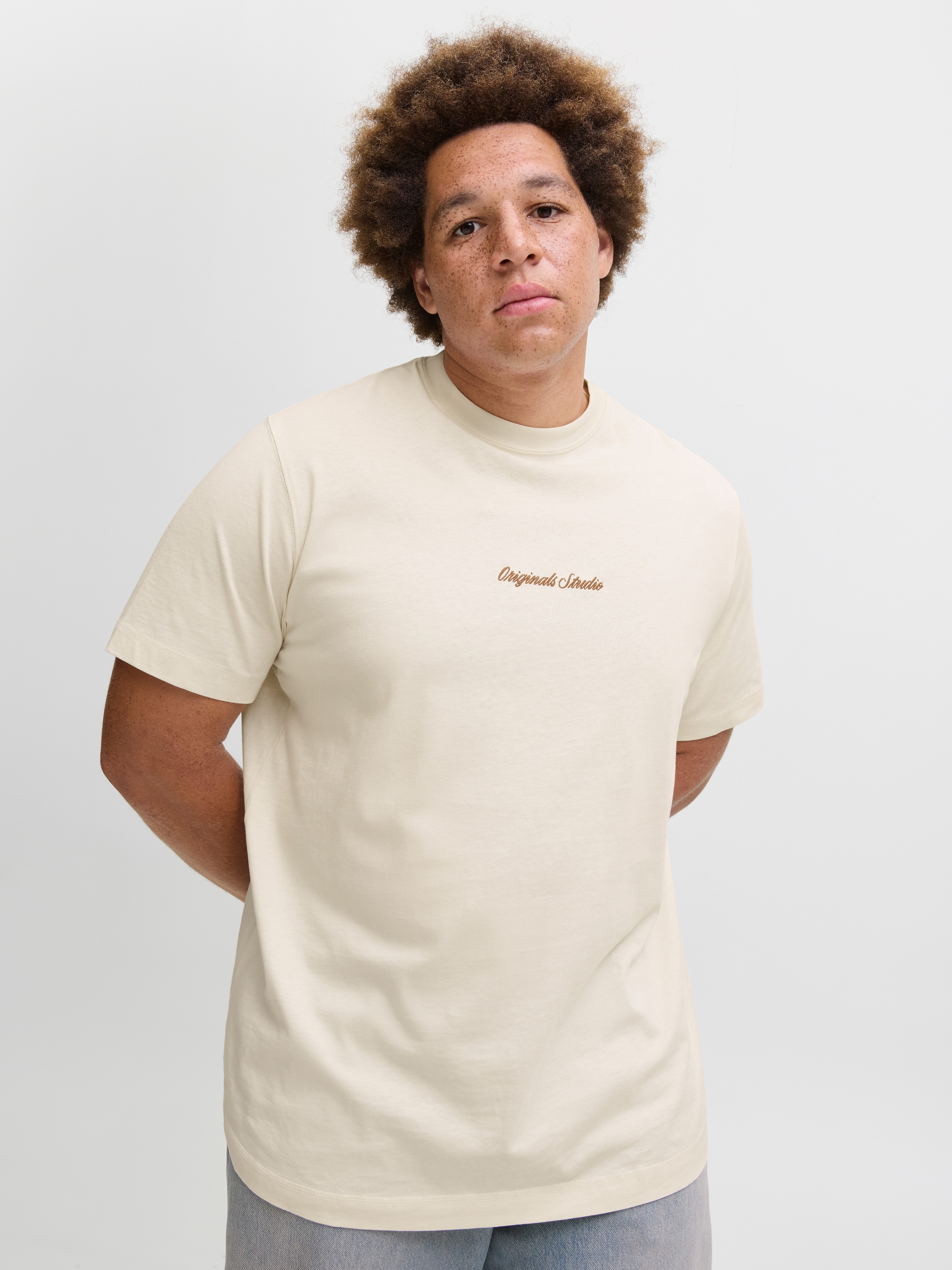Jack & Jones PlusSize T-Shirt JORNORREBRO EMB TEE SS CREW NECK PLS günstig online kaufen